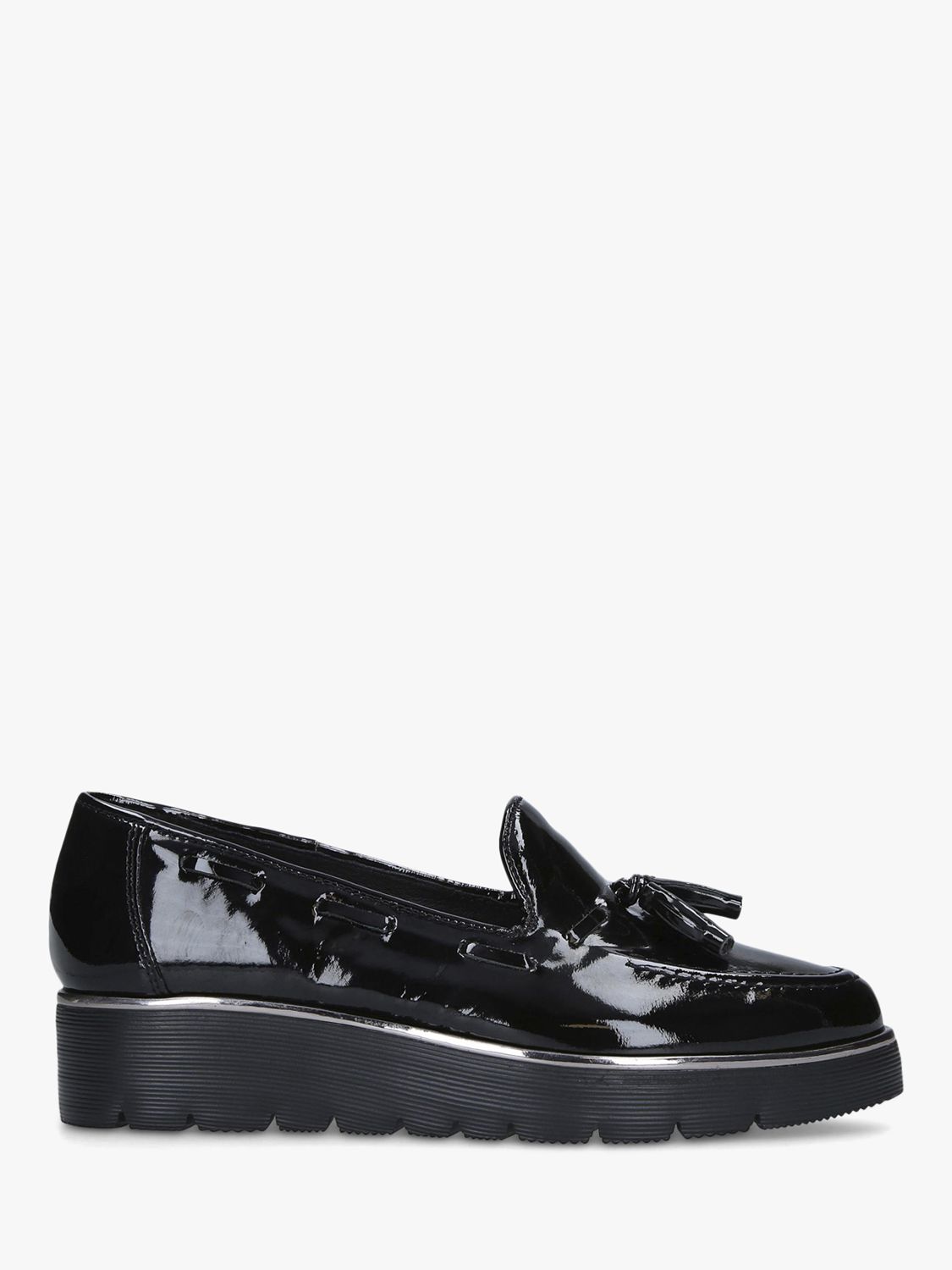 Carvela Comfort Patent Leather Chunky Loafers, Black