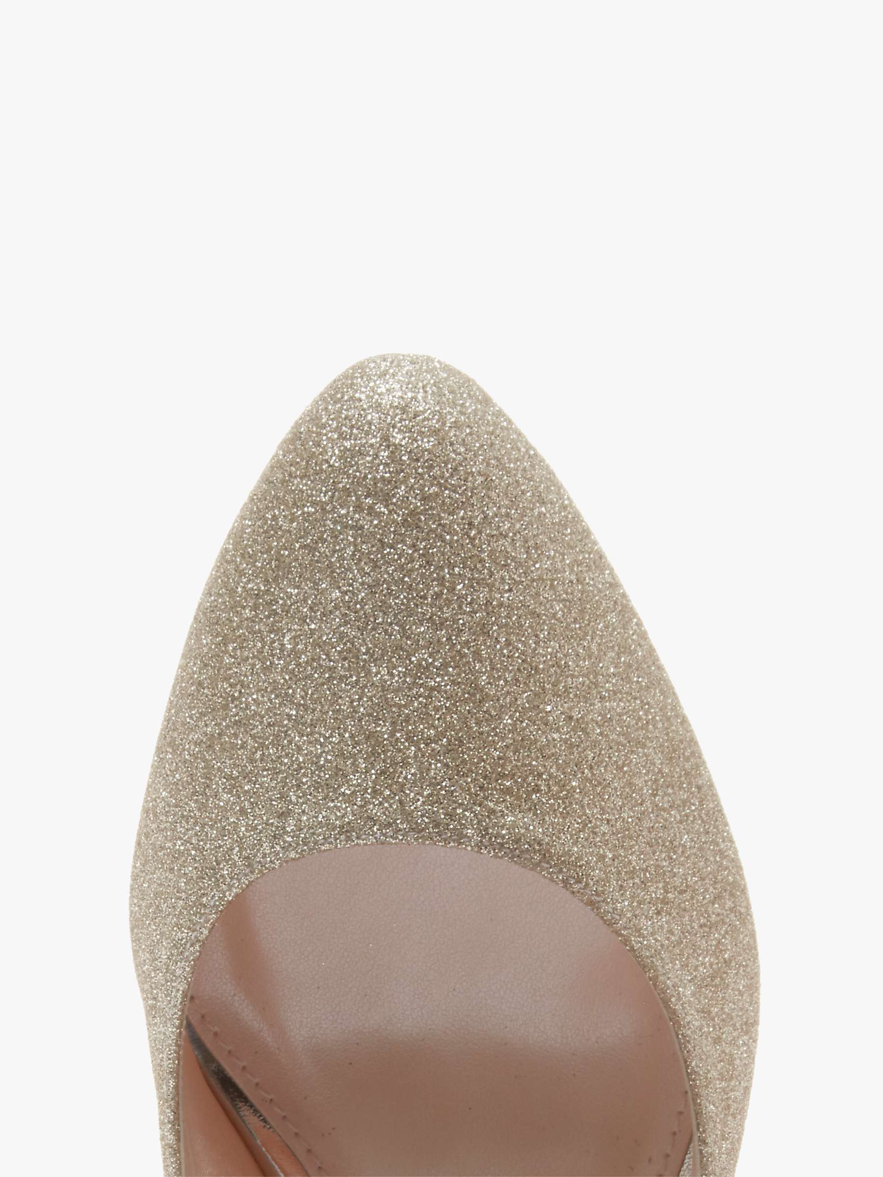 Rainbow Club Erika Shimmer Pointed Court Shoes, Silver at John 