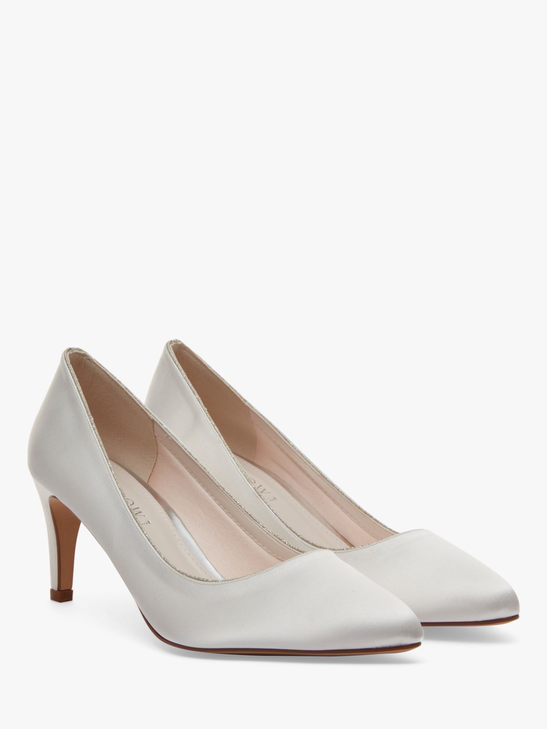Rainbow Club Stella Pointed Court Shoes, Ivory at John Lewis & Partners