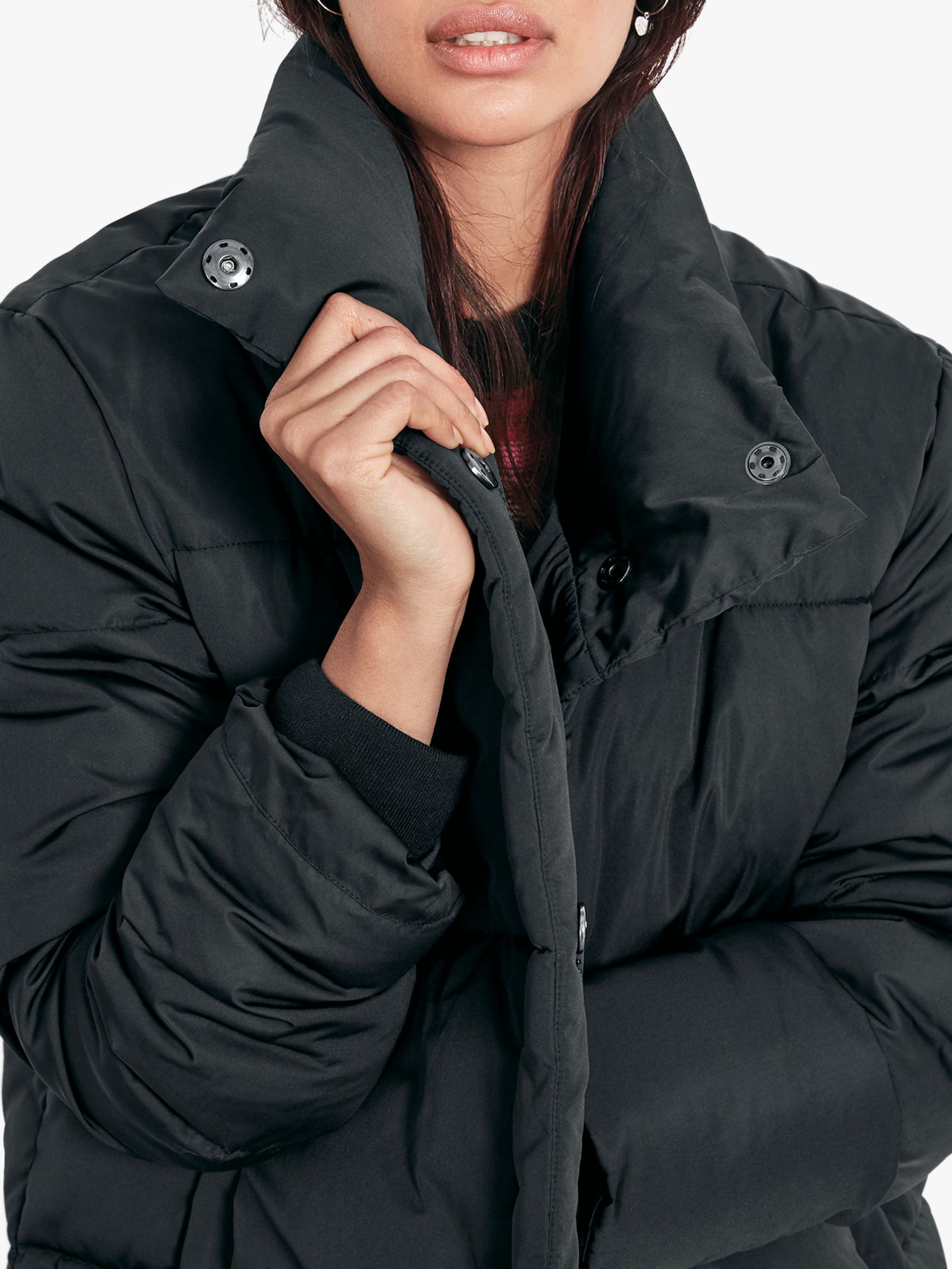 longline puffer hush coat johnlewis