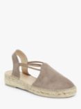 John Lewis Nuria Suede Espadrille Sandals, Neutral Taupe