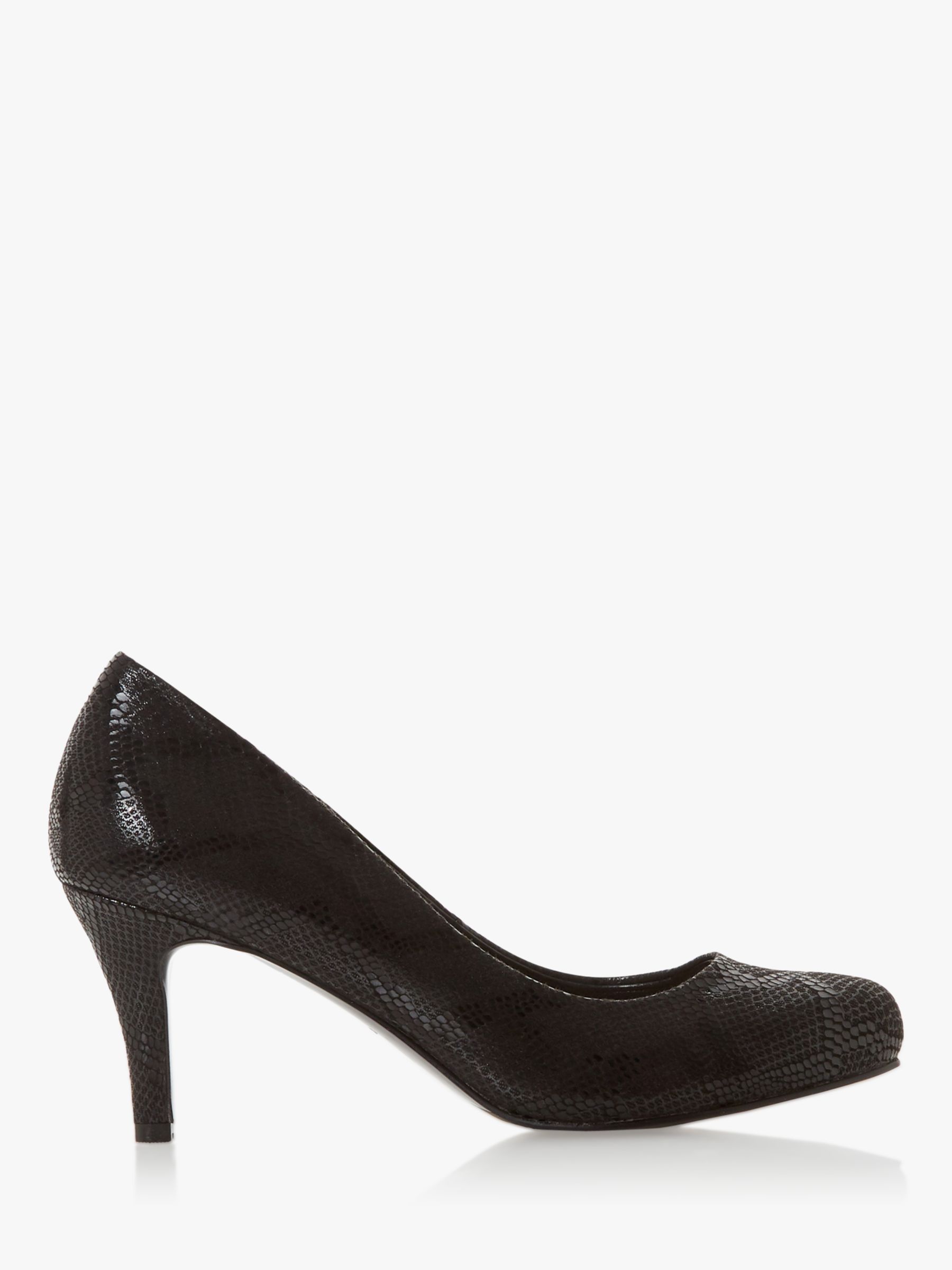 black court shoes mid heel