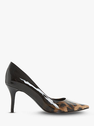 Dune Allina Pointed Toe Court Shoes, Leopard