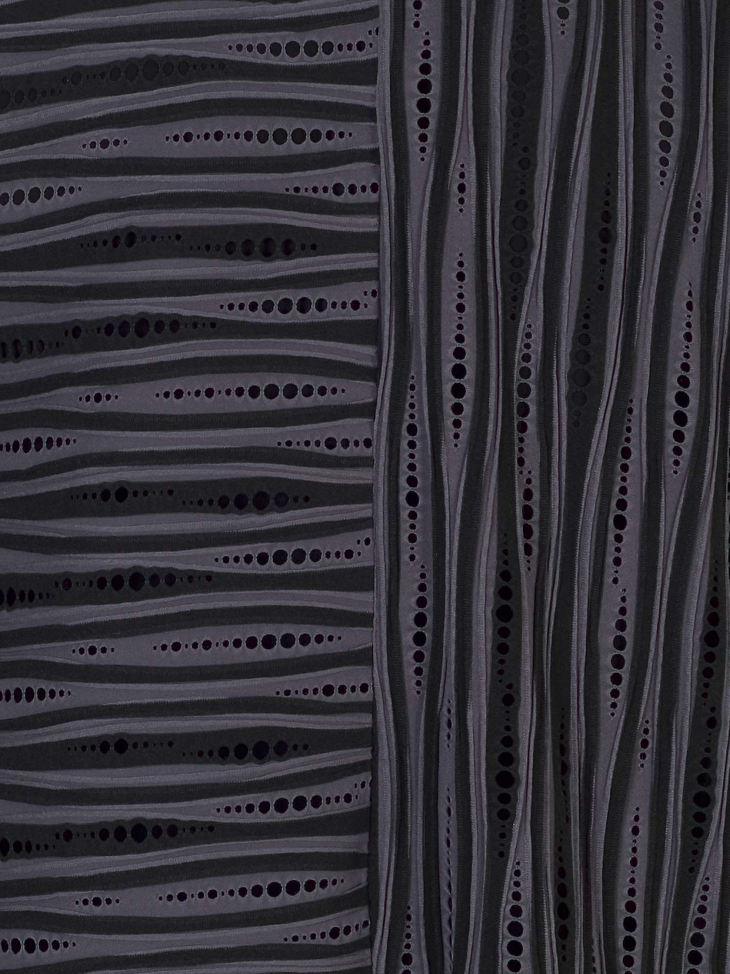 Buy chesca Holey Rib Stripe Top, Grey/Black Online at johnlewis.com