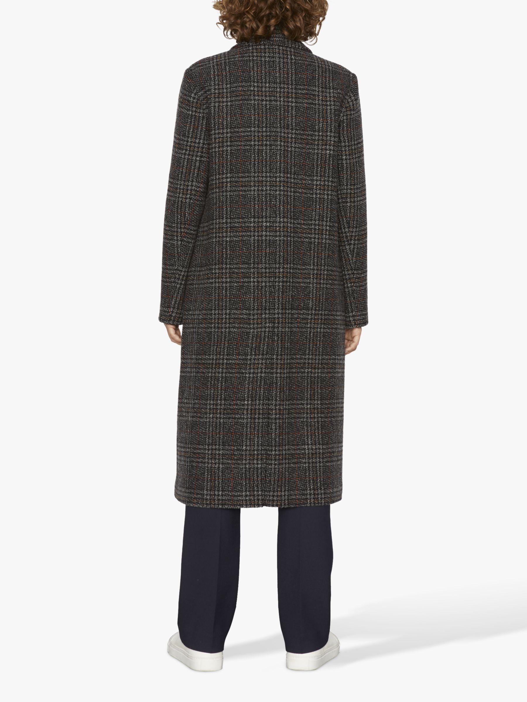 maxi check coat