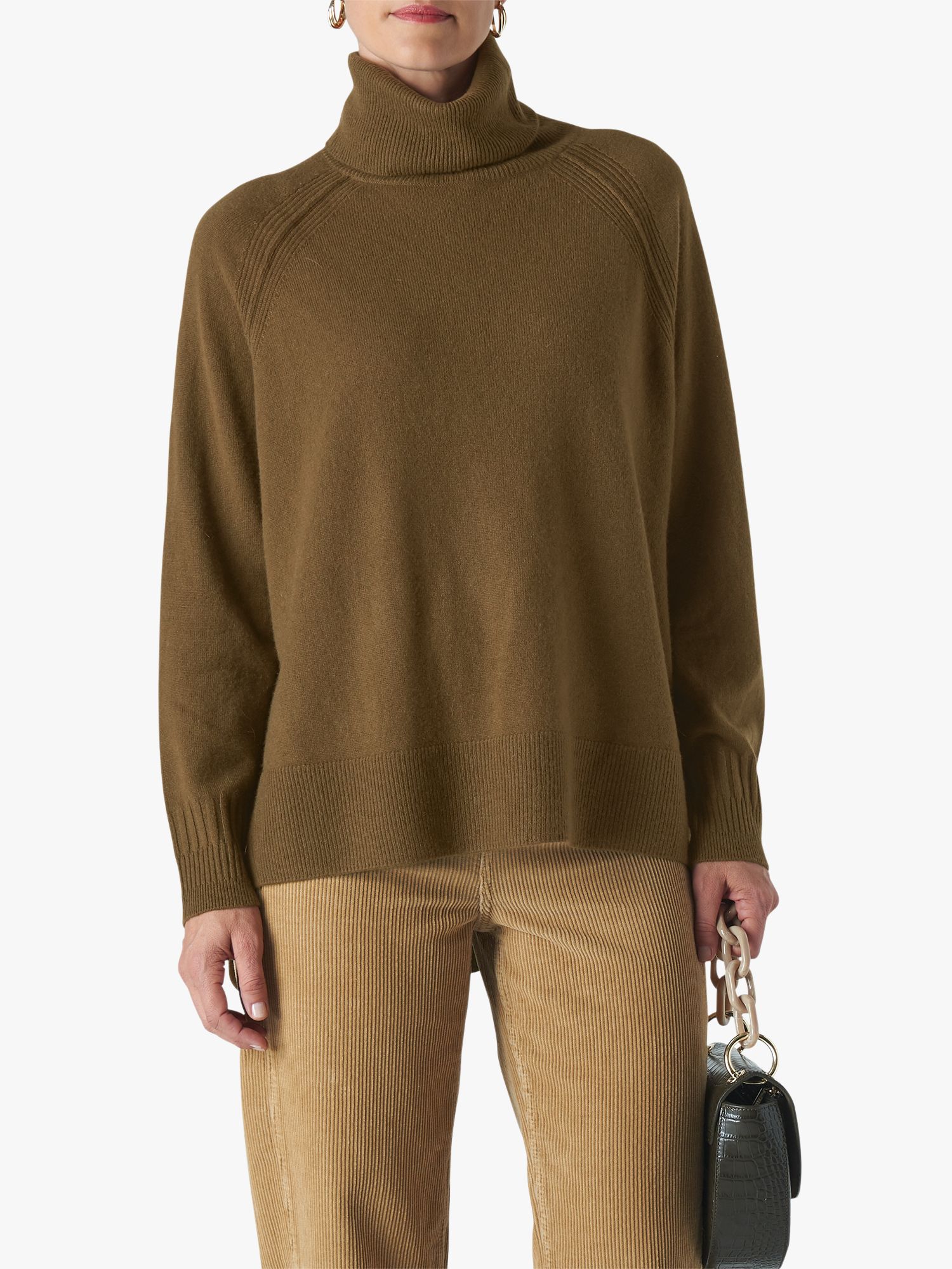 Whistles Cashmere Roll Neck Jumper at John Lewis & Partners