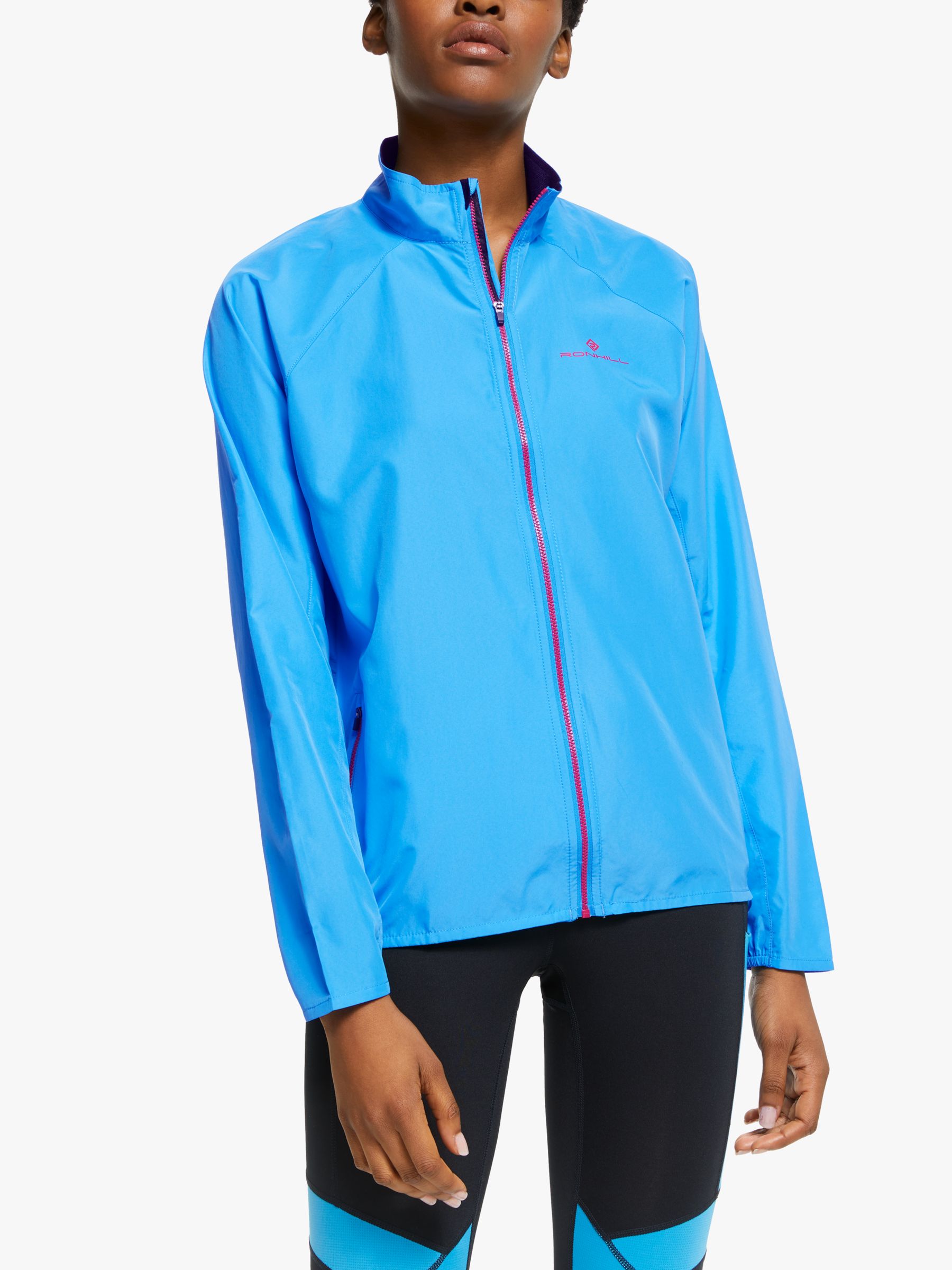 Ronhill Everyday Women's Running Jacket, Sky Blue/Cherryade, 8