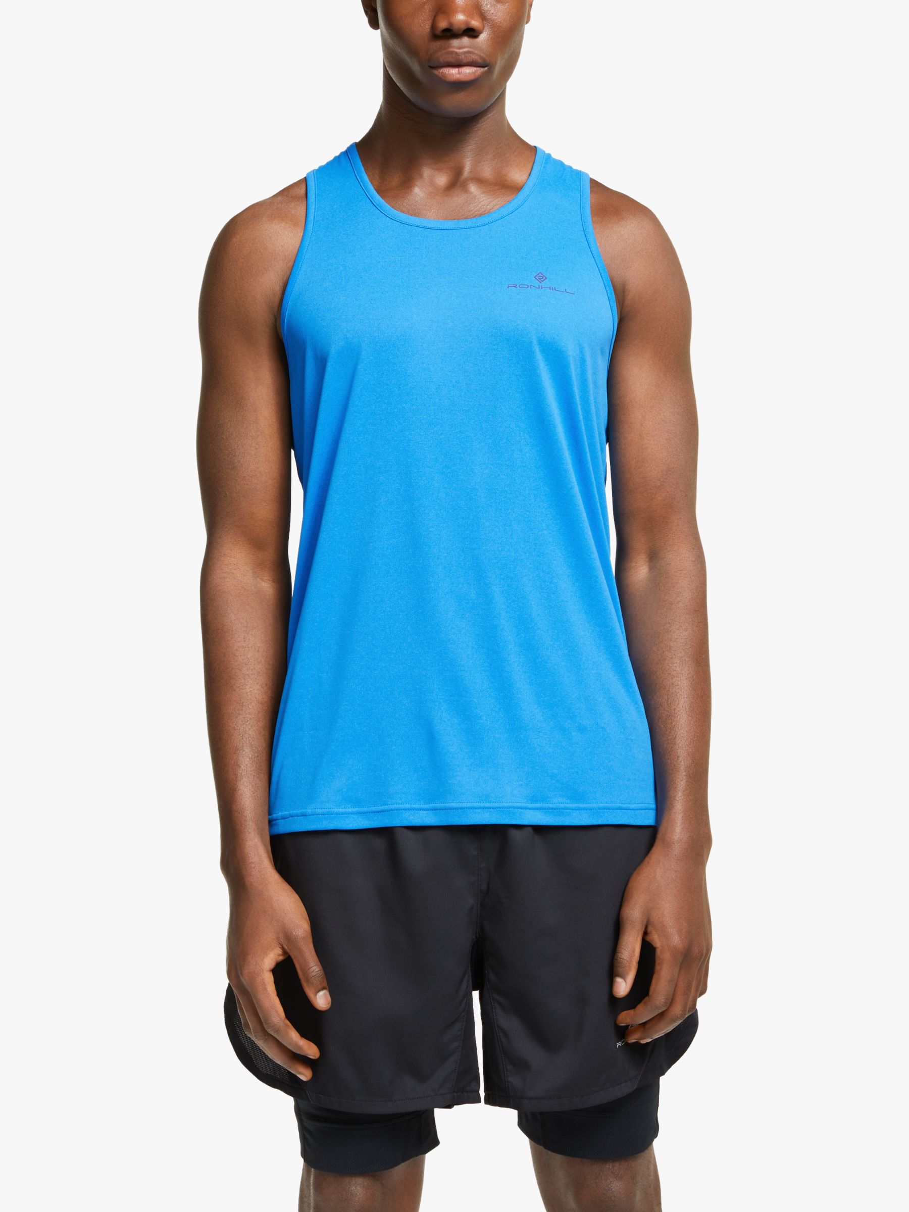 Ronhill Everyday Running Vest, Electric Blue Marl at John Lewis & Partners