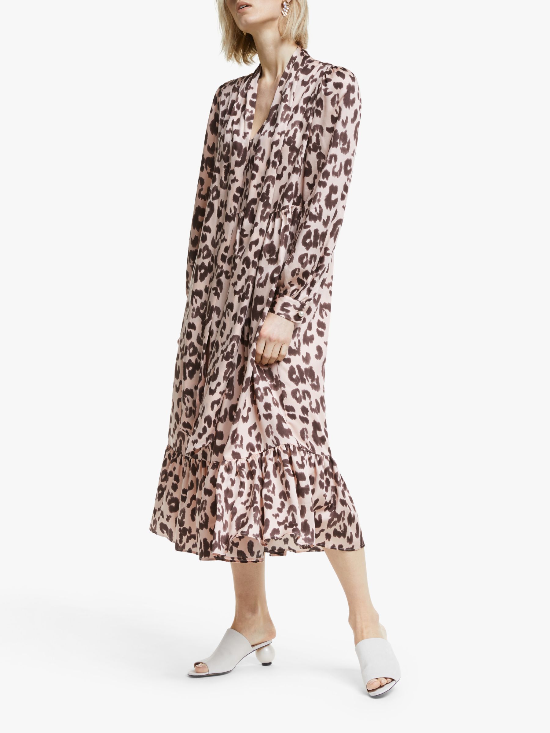 next pink leopard dress