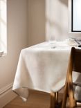 John Lewis GOTS Organic Linen Tablecloth, Natural