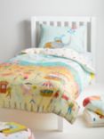 Harlequin Life's a Circus Reversible Cotton Duvet Cover and Pillowcase Set, Multi
