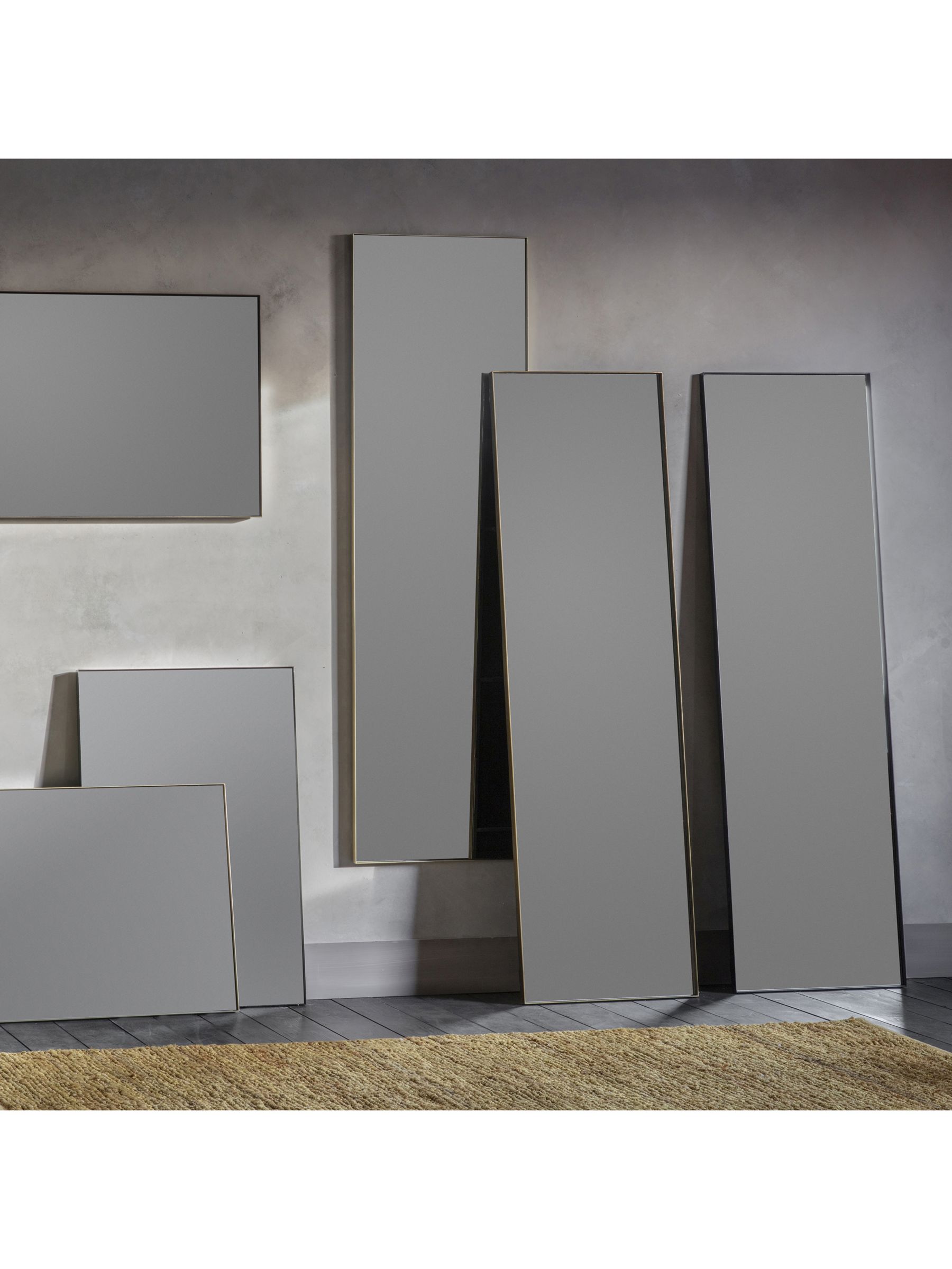 Hurston Rectangular Metal Frame Wall Mirror At John Lewis Partners