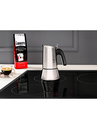 Bialetti Venus Induction Stove-top Coffee Maker, Silver, 10 Cups