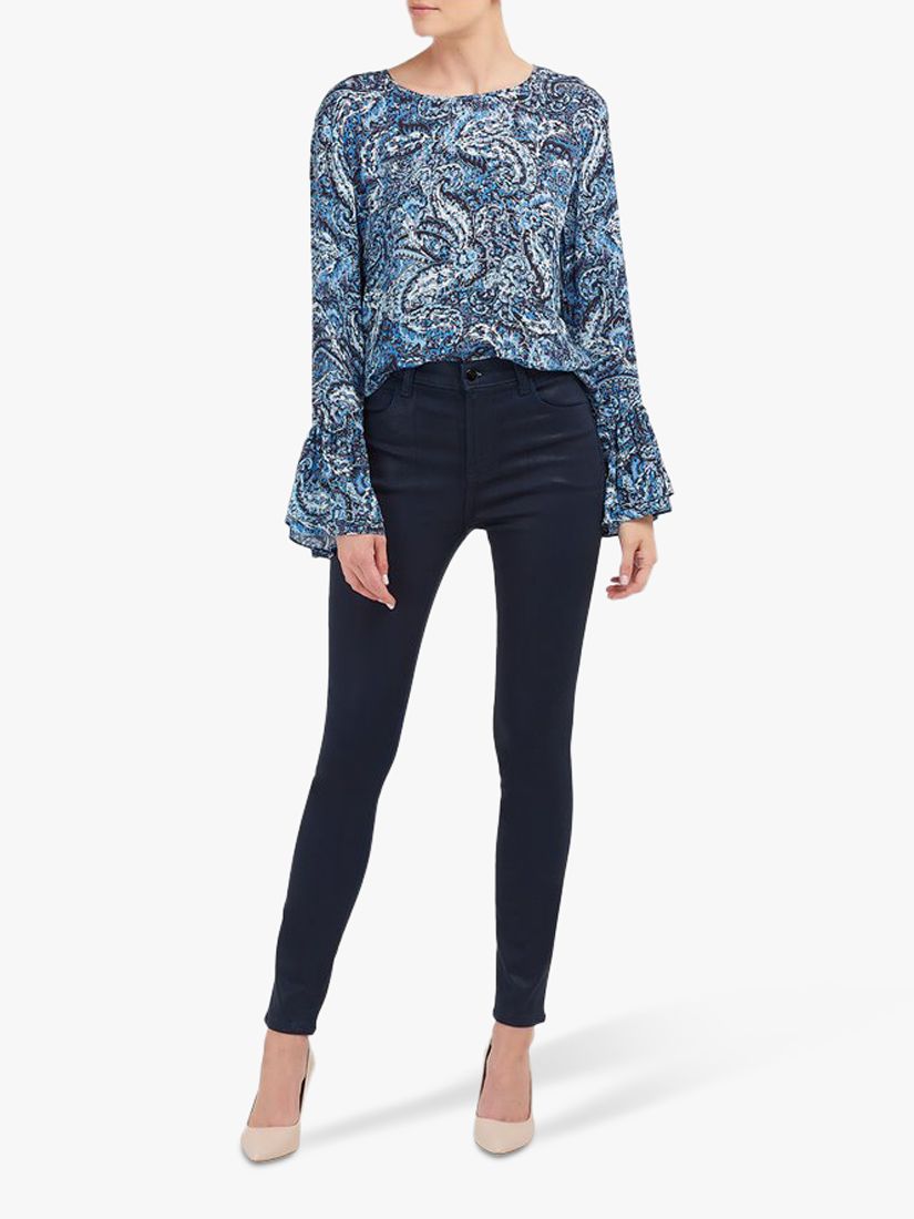 Lily and Lionel Ella Paisley Print Blouse, Blue at John Lewis & Partners