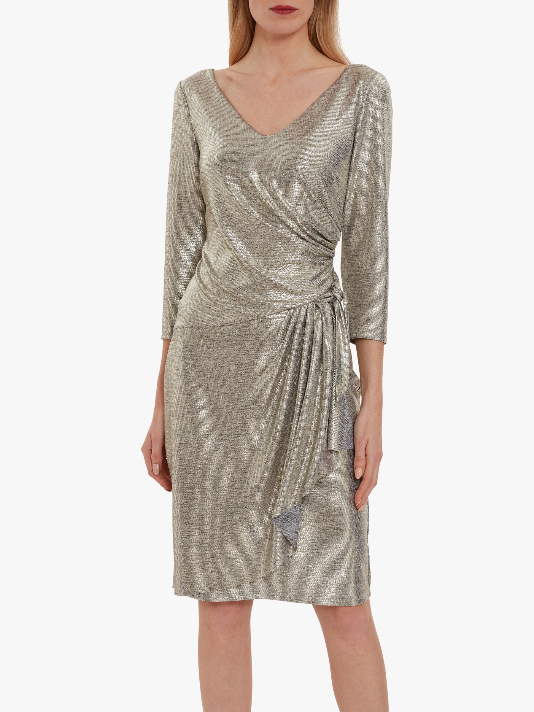Gina Bacconi Daya Metallic Jersey Dress 