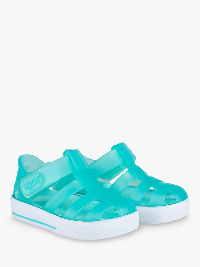 IGOR Kids' Star Jelly Sandals, Aquamarine 