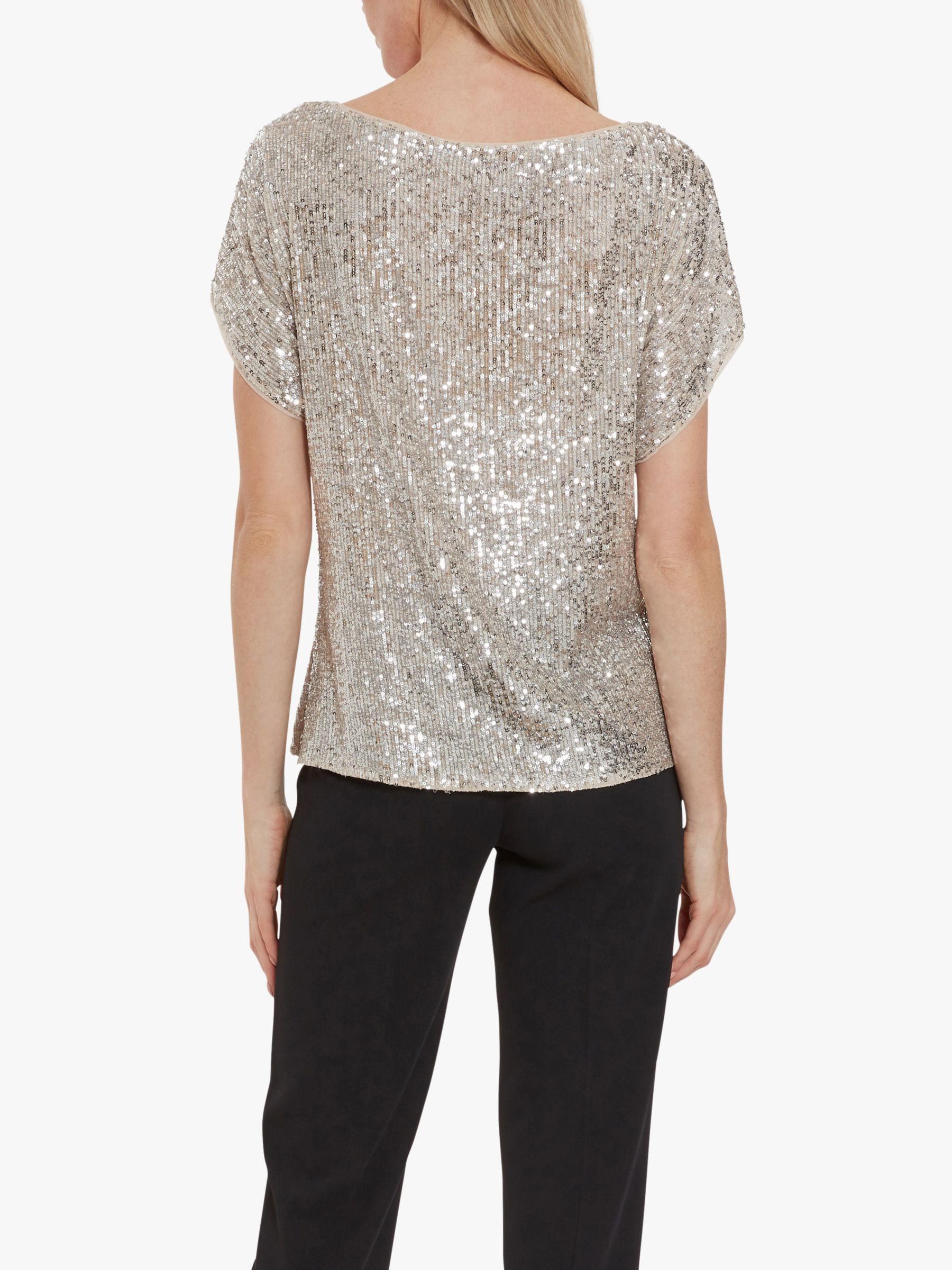 Gina Bacconi Lupe Stretch Sequin Top