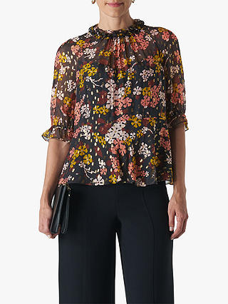 Whistles Clover Floral Blouse, Multi