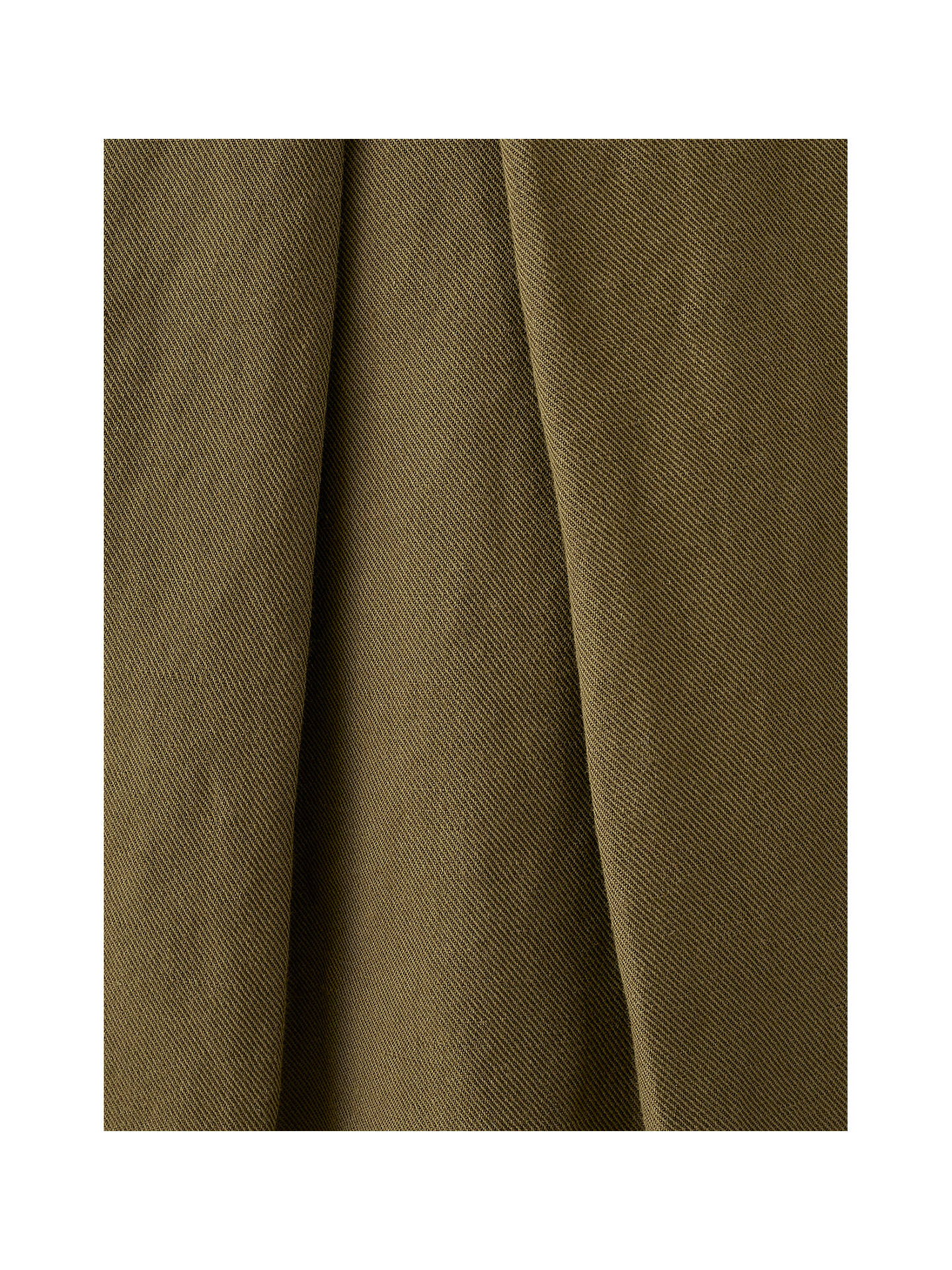Toast Jude Cotton Linen Trousers, Olive at John Lewis & Partners