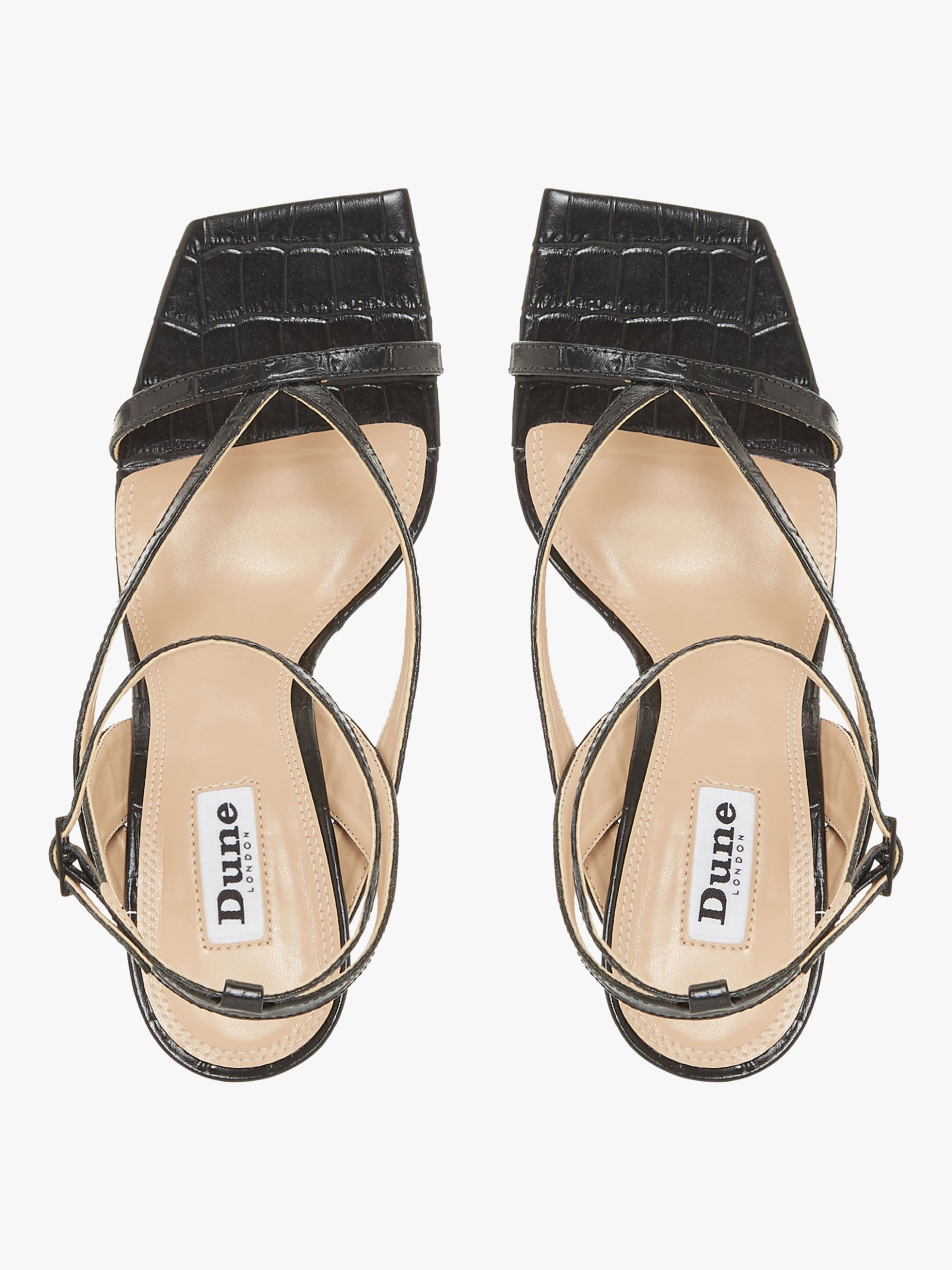 Dune Monterey Leather Strappy Sandals