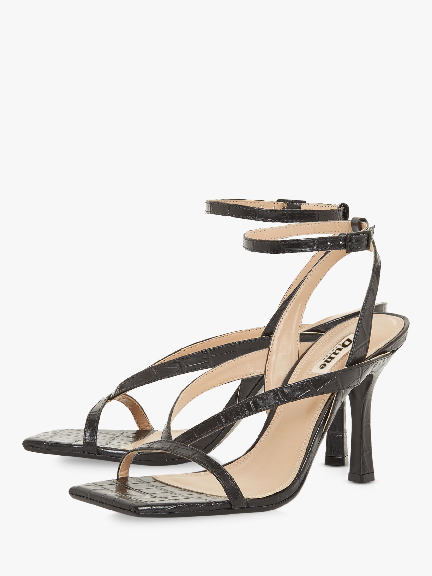 Dune Monterey Leather Strappy Sandals