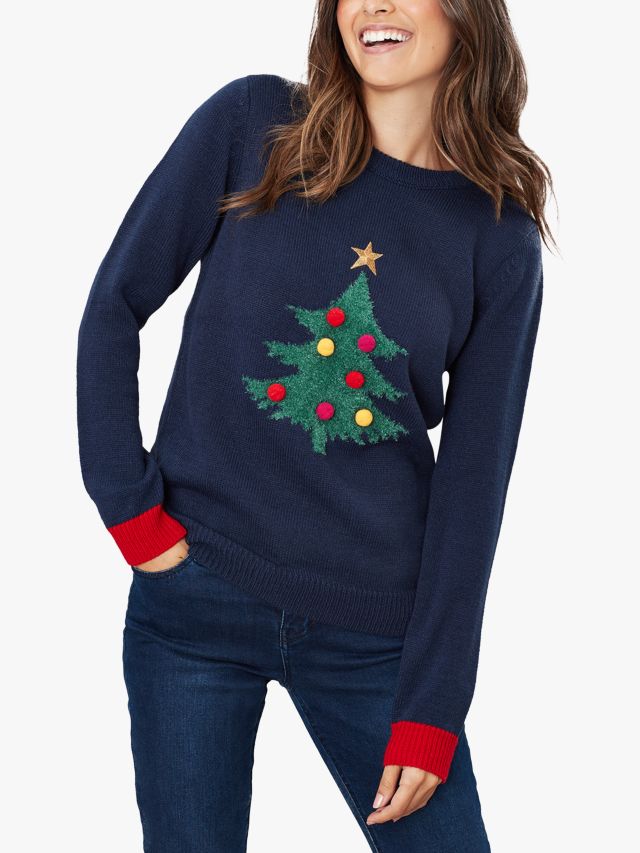 Navy christmas 2025 jumper womens