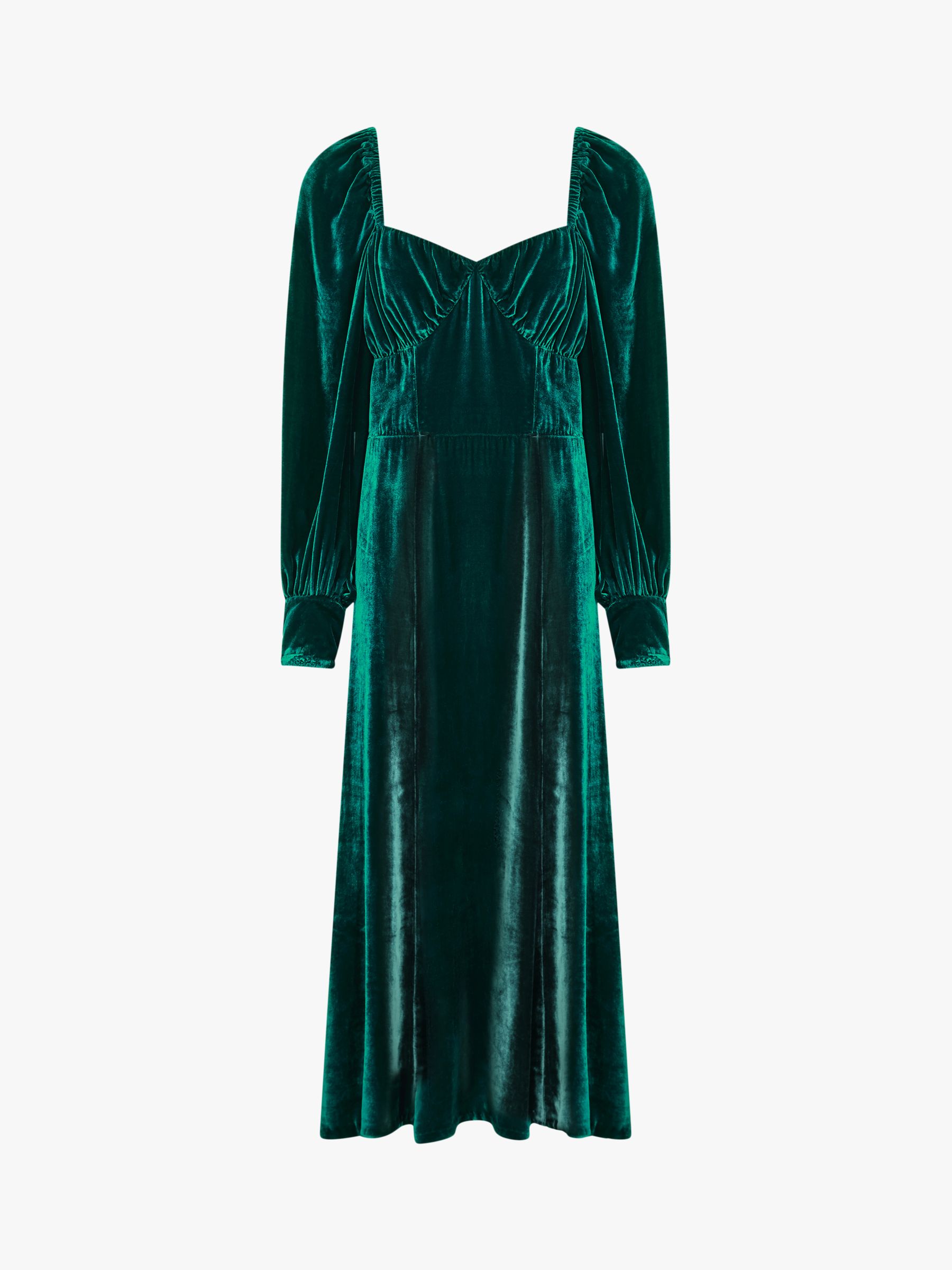 Ghost Averie Velvet Midi Dress ...