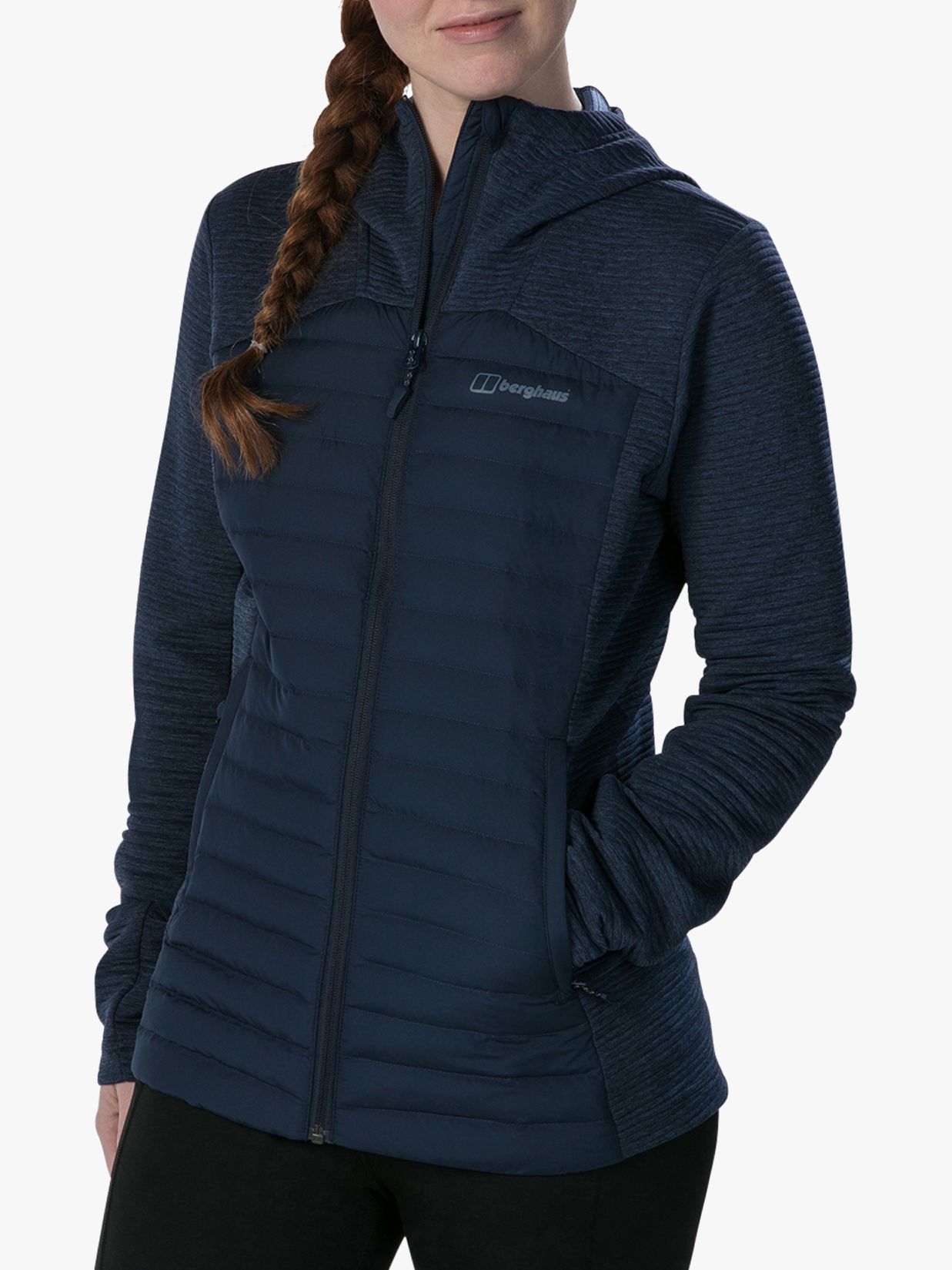 Berghaus Nula Hybrid Women's Water Resistant Jacket, Dusk, 8