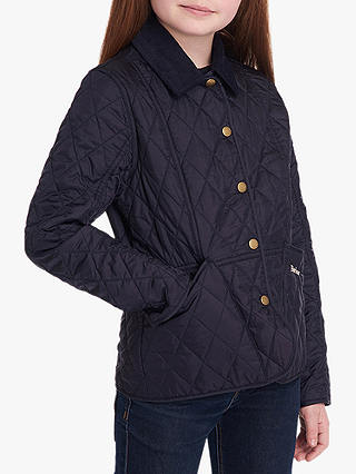 Barbour Girls' Liddesdale Quilted Jacket, Navy
