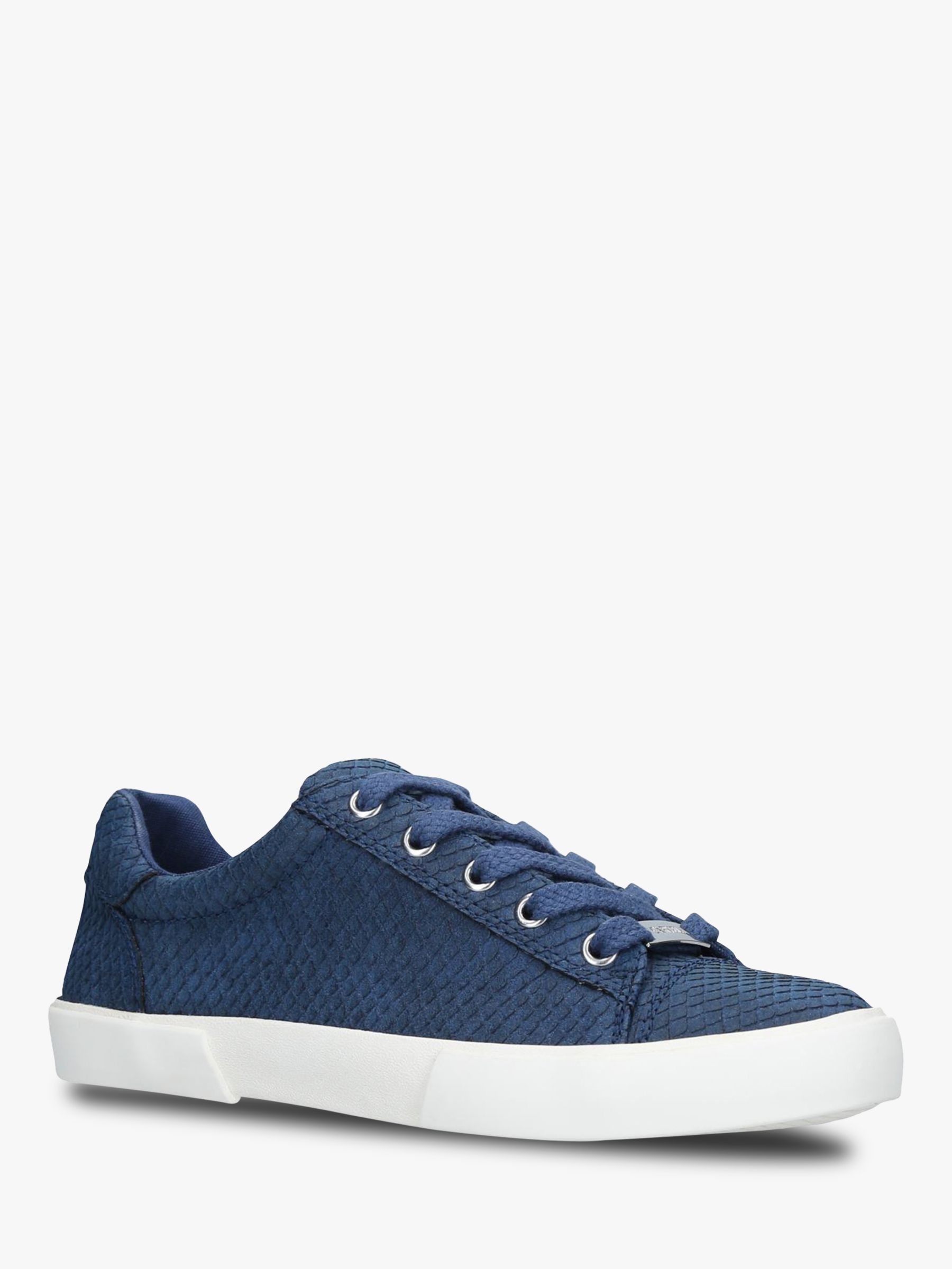 carvela light lace up trainers