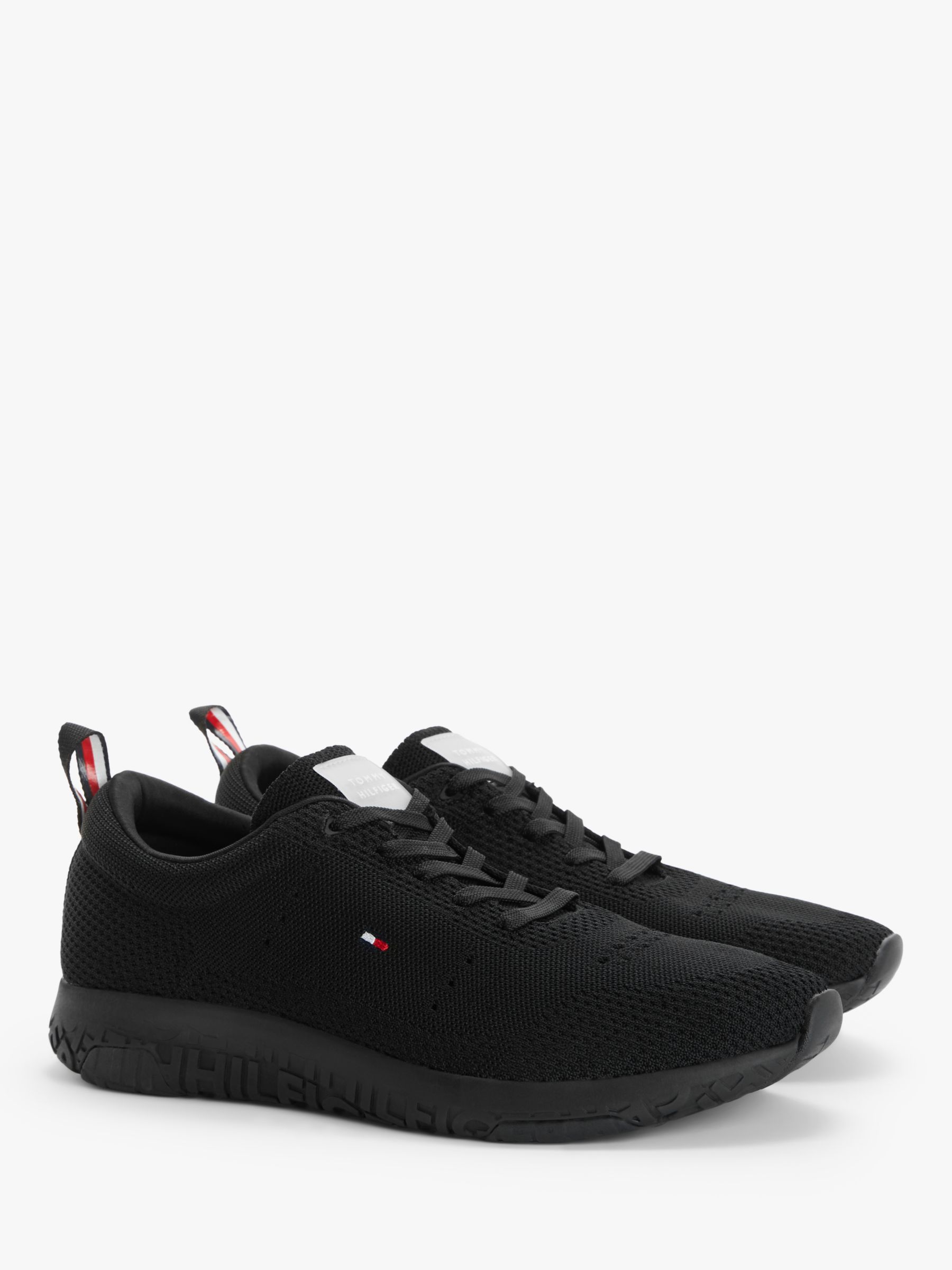 black tommy hilfiger trainers 