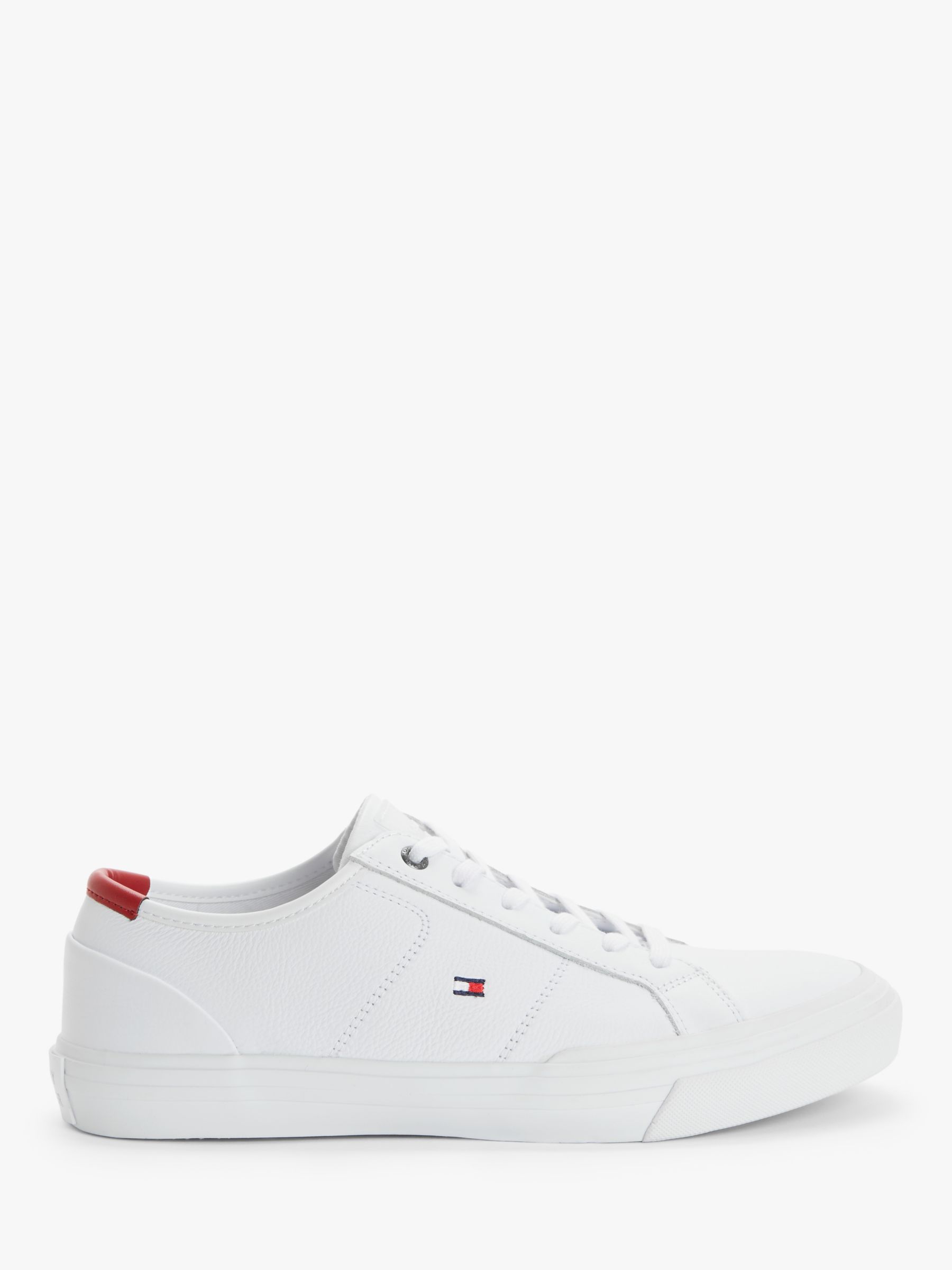 Tommy Hilfiger Core Signature Leather Trainers at John Lewis & Partners