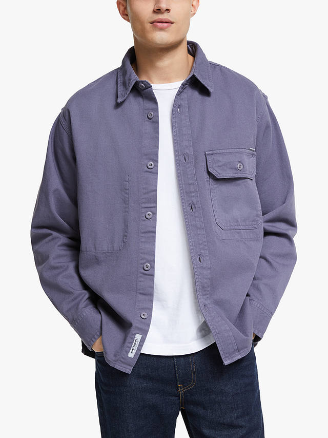 Carhartt WIP Reno Garment Dyed Shirt, Decent Purple at John Lewis ...