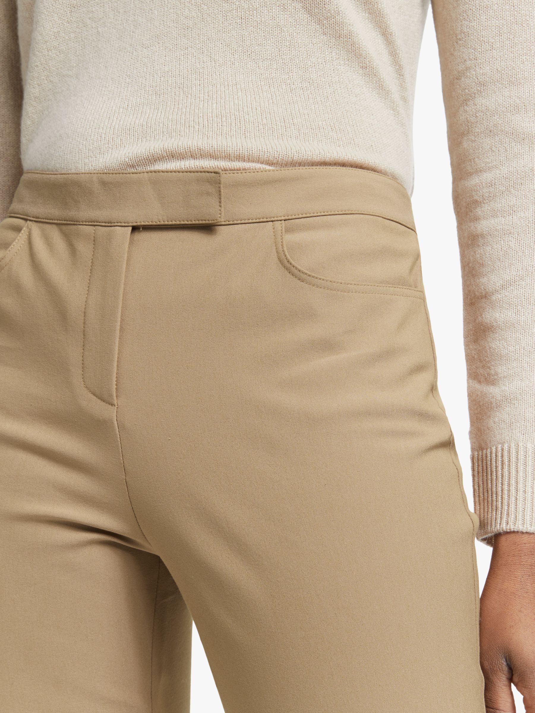 Theory Cropped Stretch Trousers, Camel