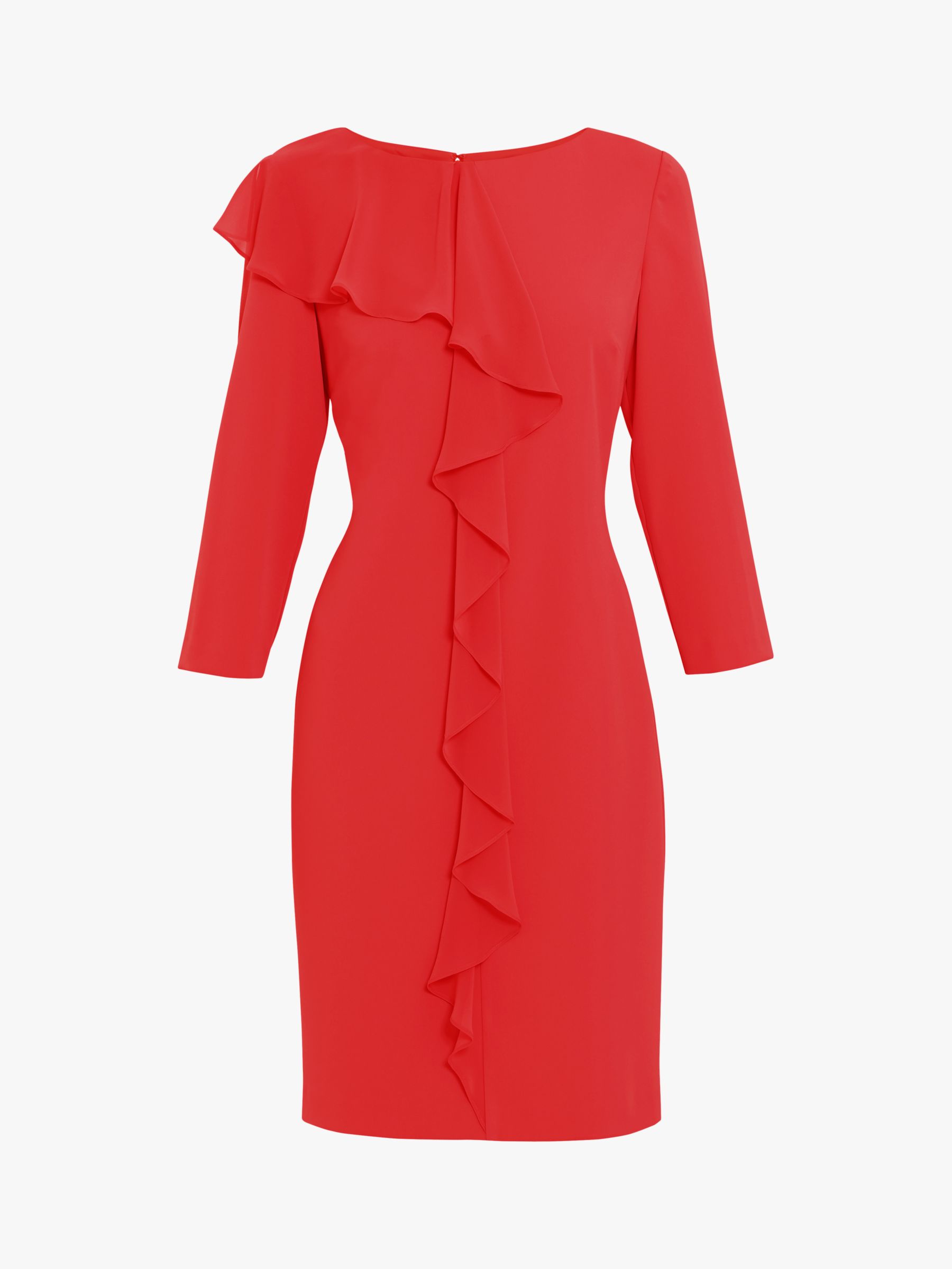 Buy Gina Bacconi Thandie Moss Crepe Chiffon Frill Dress Online at johnlewis.com