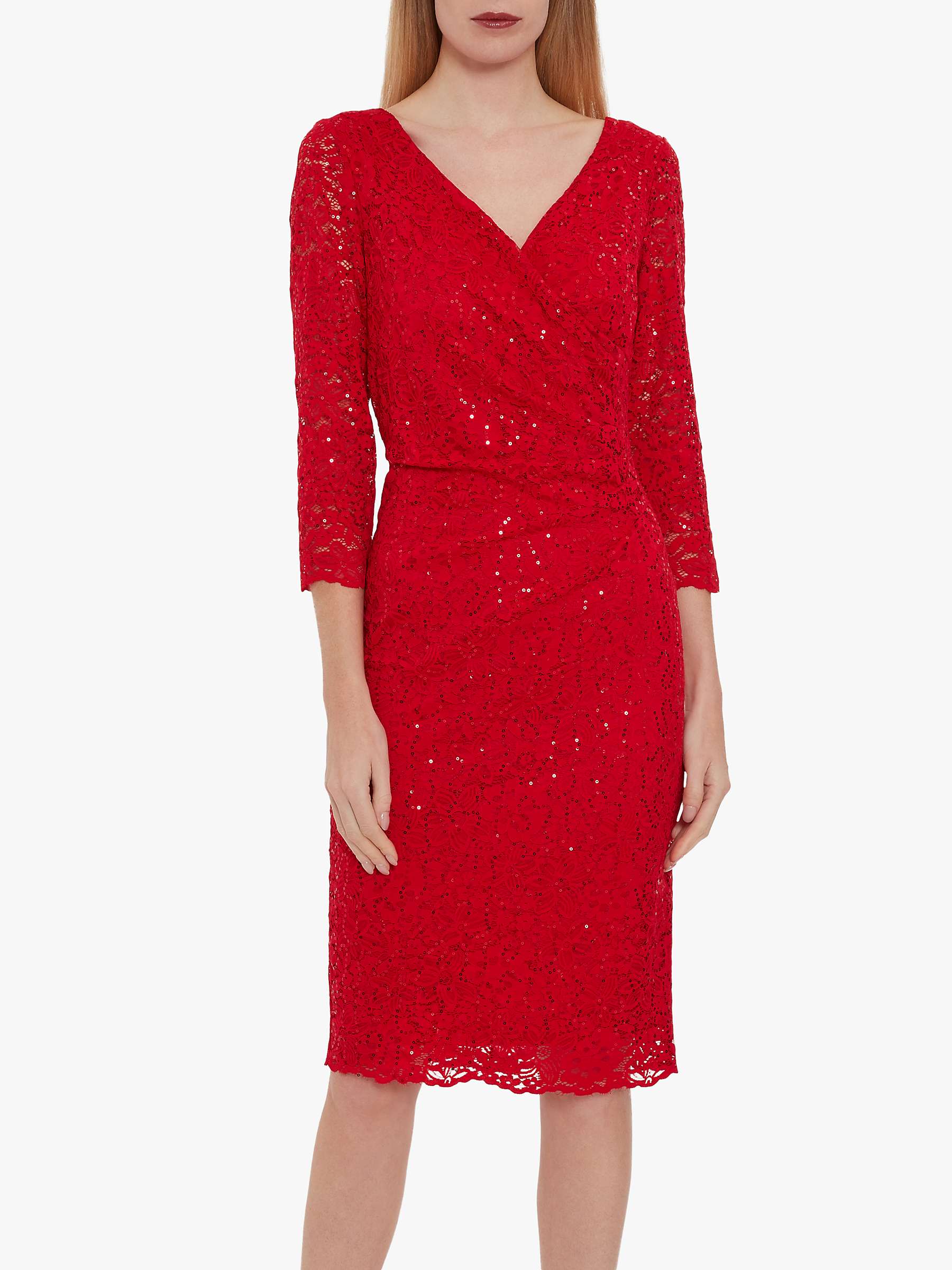 Buy Gina Bacconi Belle Lace Wrap Dress Online at johnlewis.com