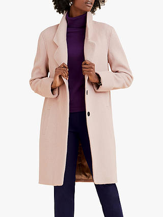 Pure Collection Revere Collar Coat, Oyster