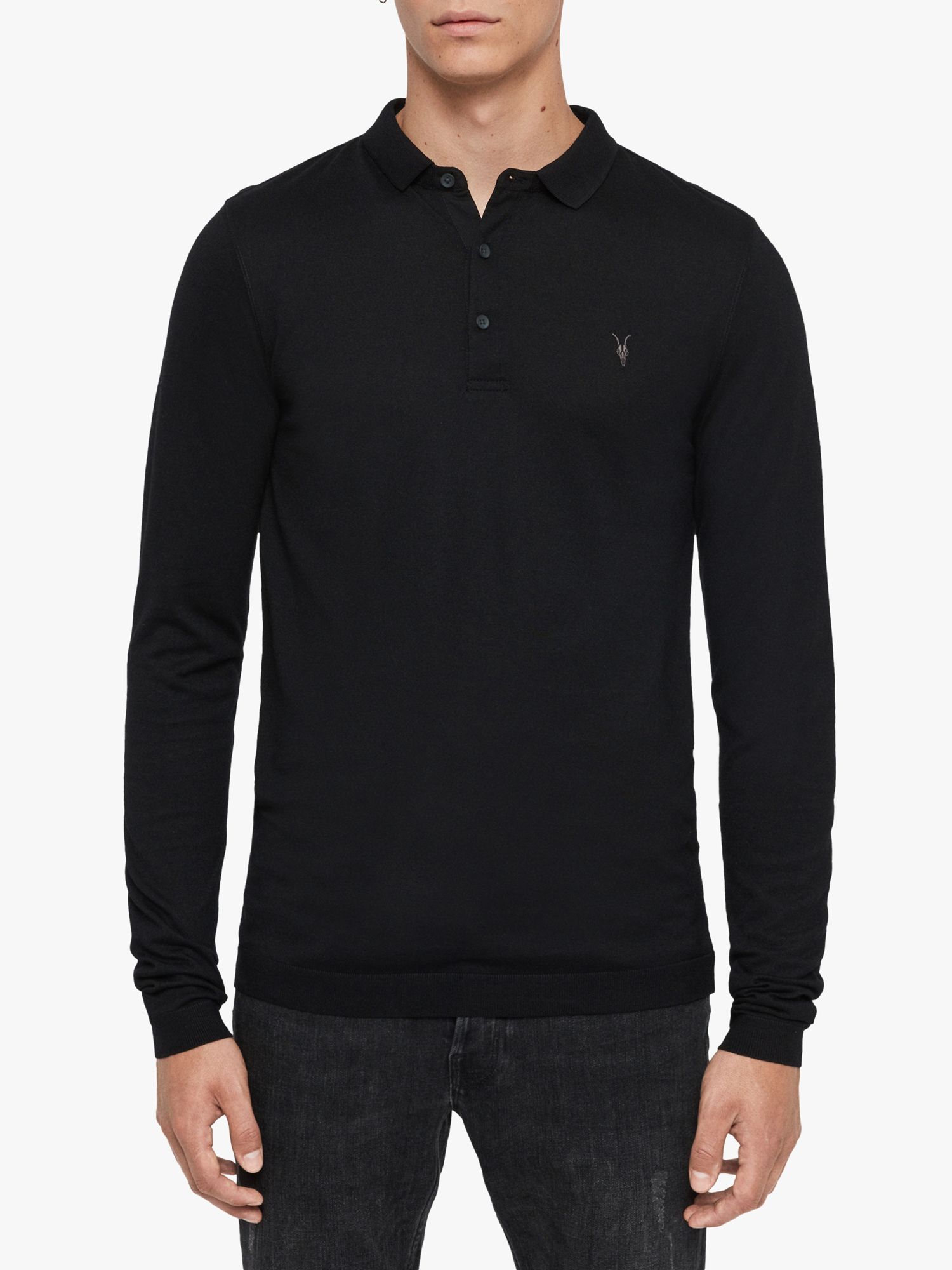 AllSaints Parlour Long Sleeve Polo Shirt review