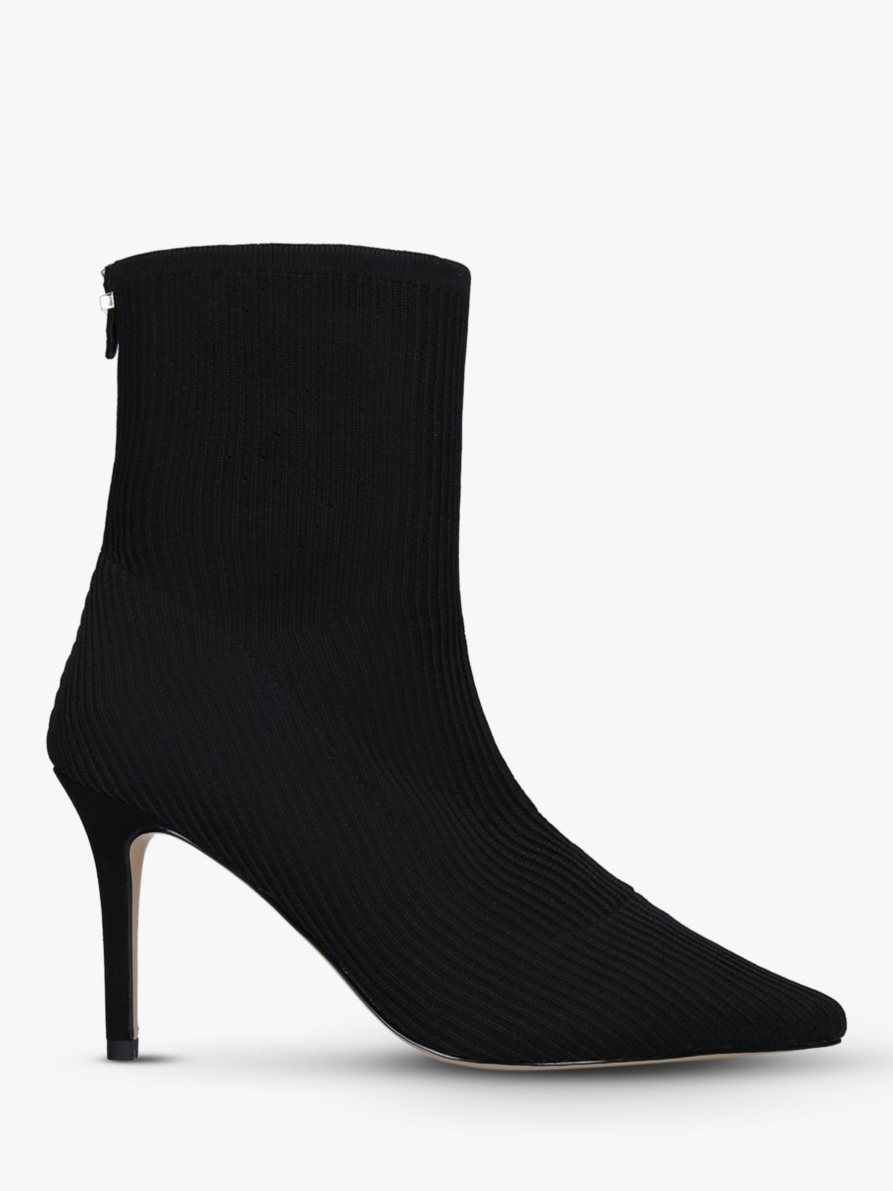 Carvela Sass Pointed Toe Stiletto Heel Boots, Black