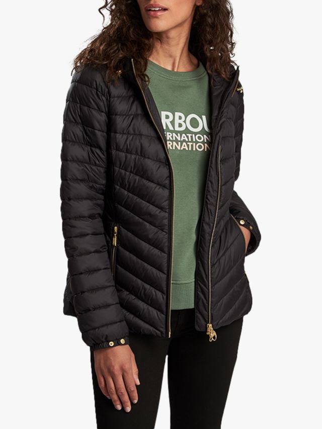 Barbour quilted hooded store jacket womens