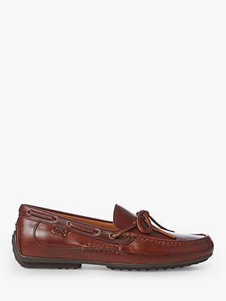 Polo Ralph Lauren Roberts Leather Driver Loafers, Deep Saddle Tan