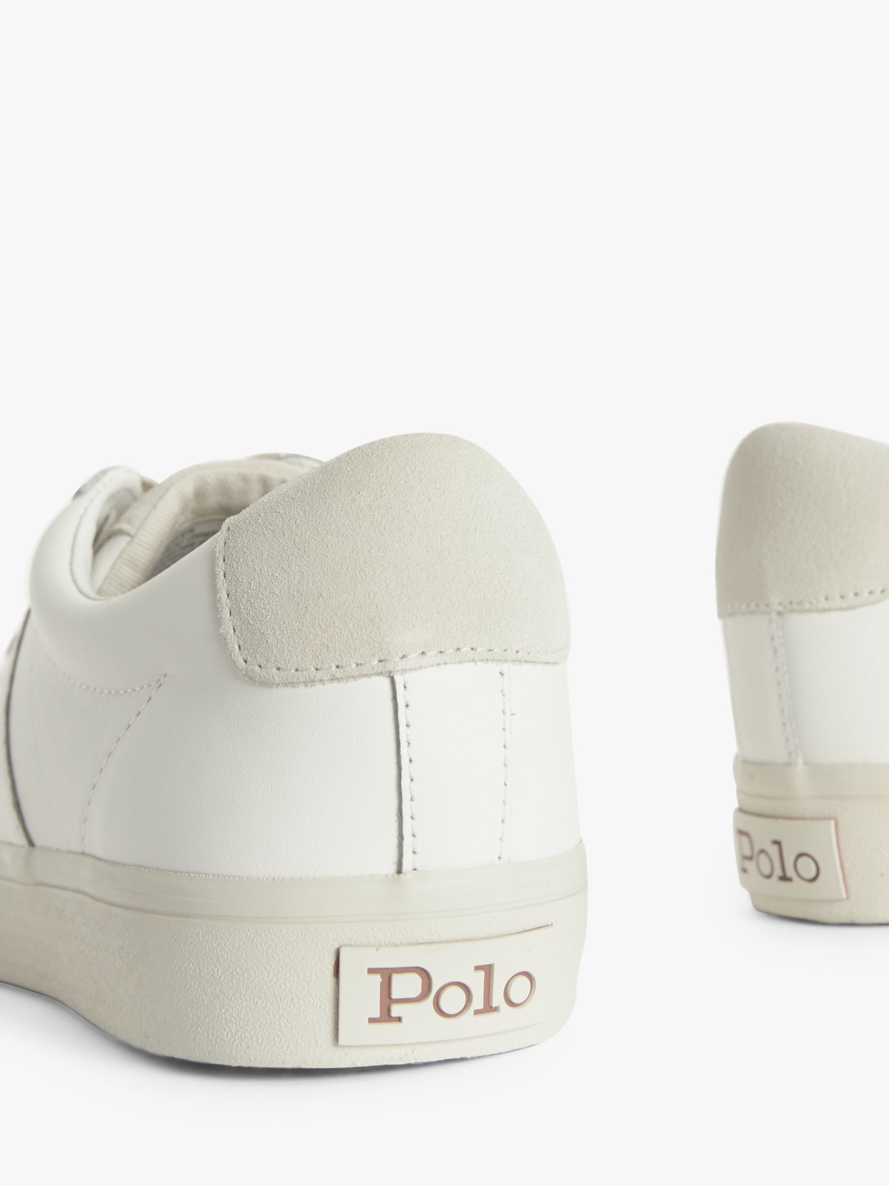 mens white leather ralph lauren trainers