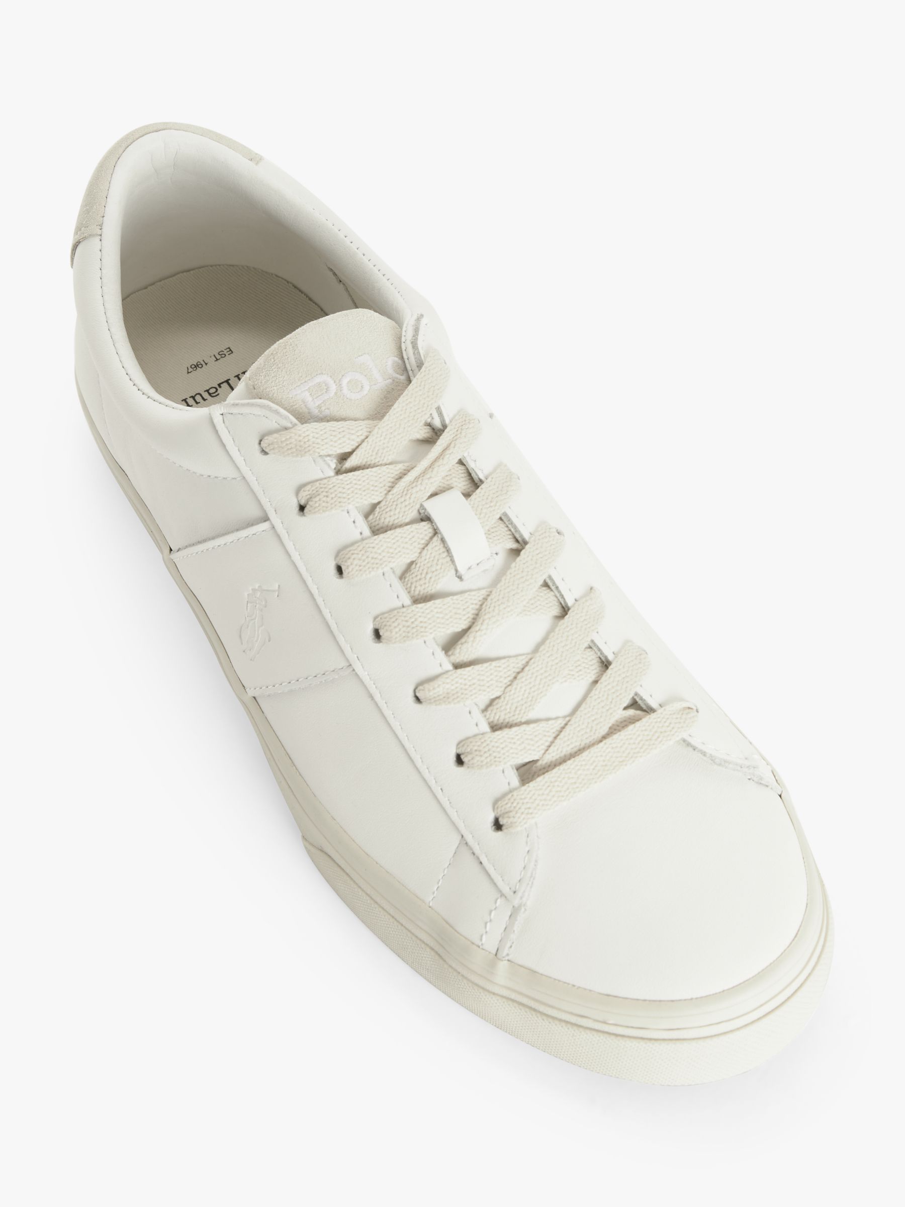 polo ralph lauren sayer leather trainers