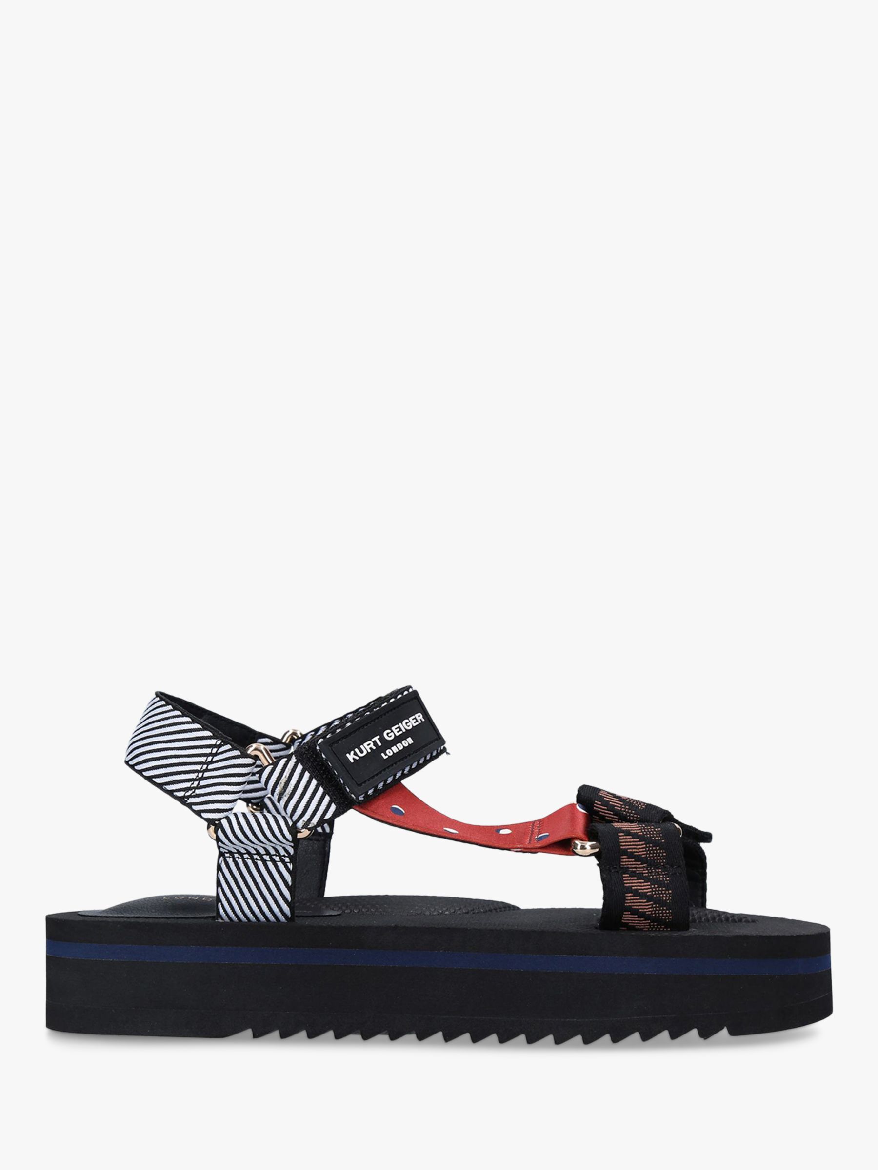 Kurt Geiger London Olivia Patterned Embellished Sporty Sandals
