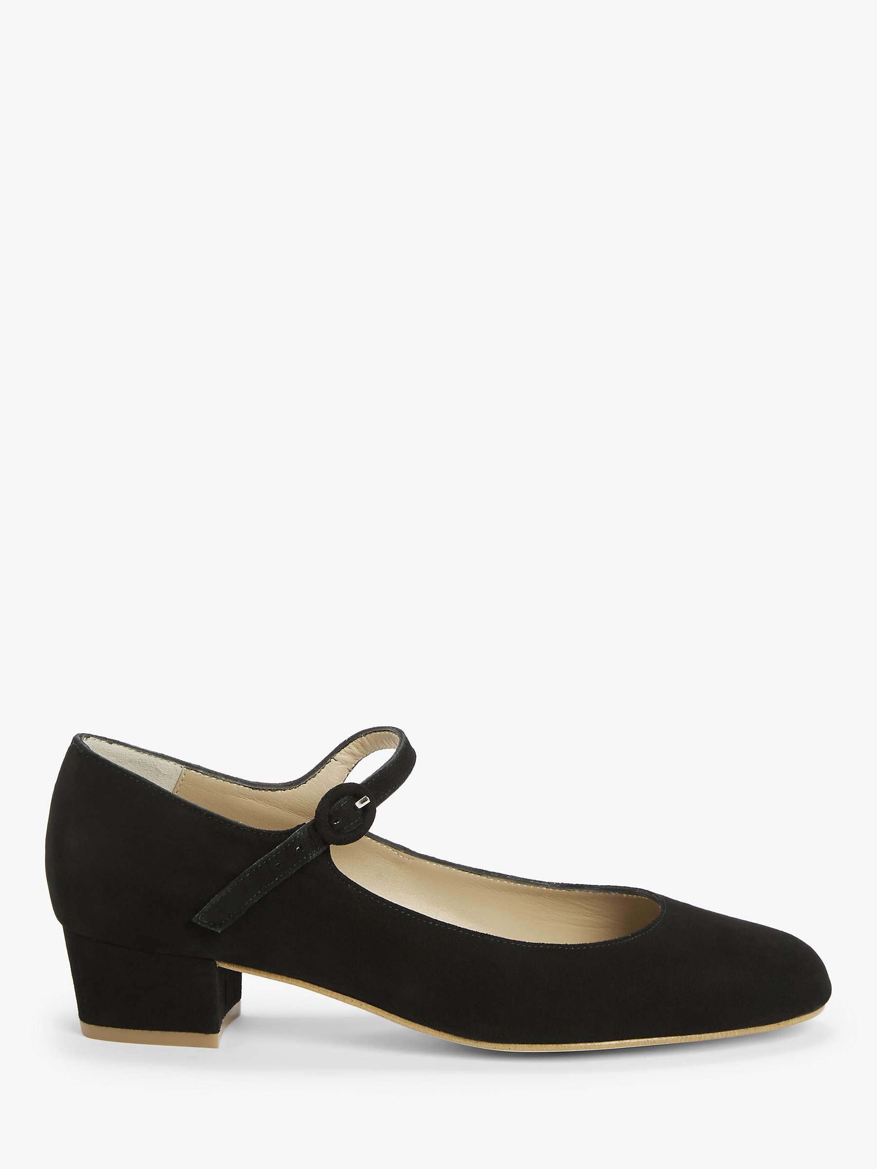 Buy John Lewis Adora Suede Mary Jane Court Shoes, Black Online at johnlewis.com