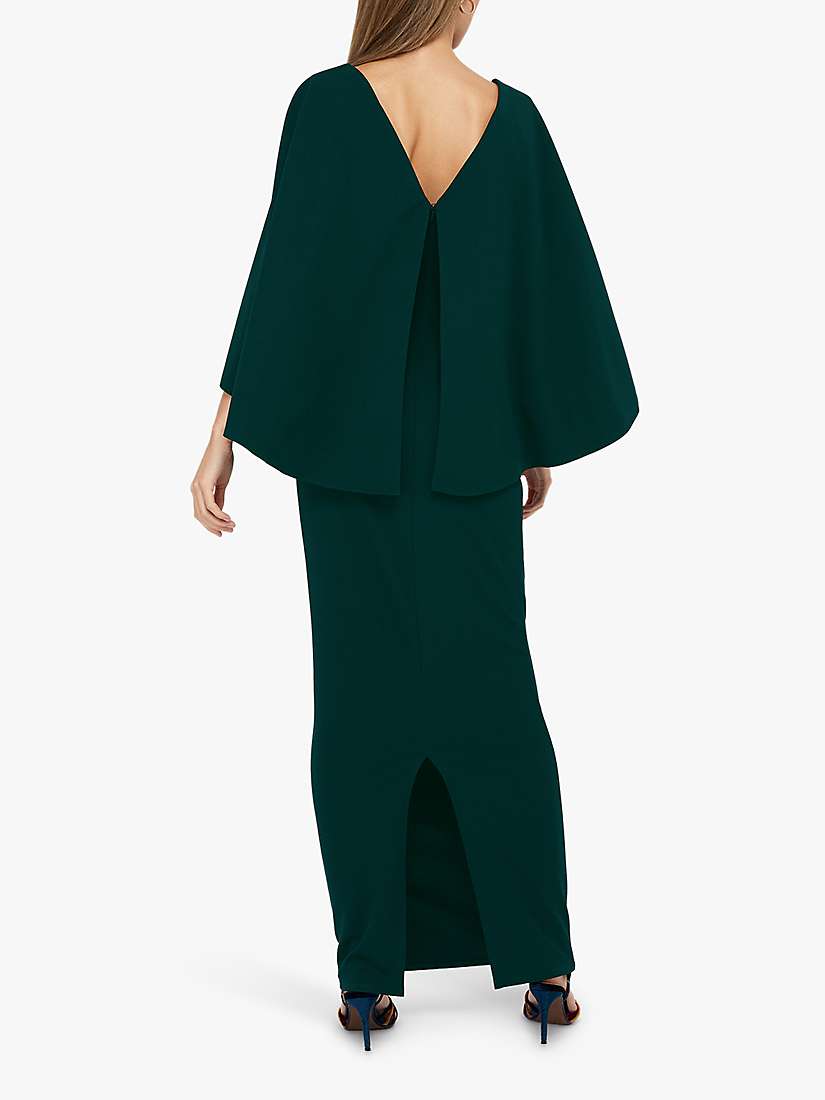 Buy Monsoon Cara Cape Maxi Dress, Dark Green Online at johnlewis.com