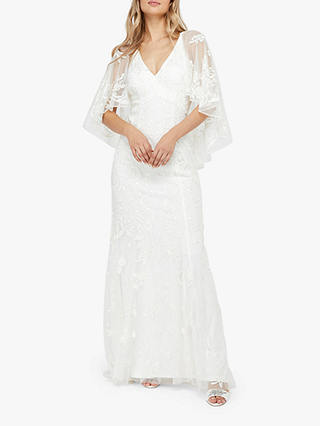 Monsoon Christabel Embellished Maxi Wedding Dress, Ivory