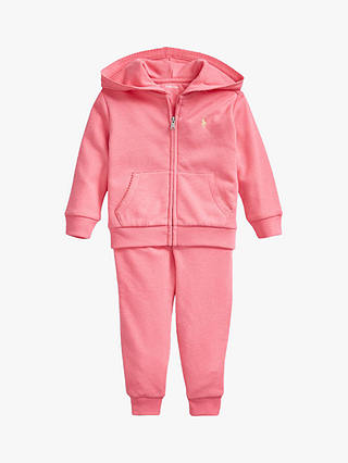 Polo Ralph Lauren Baby Hoodie and Jogger Set, Pink
