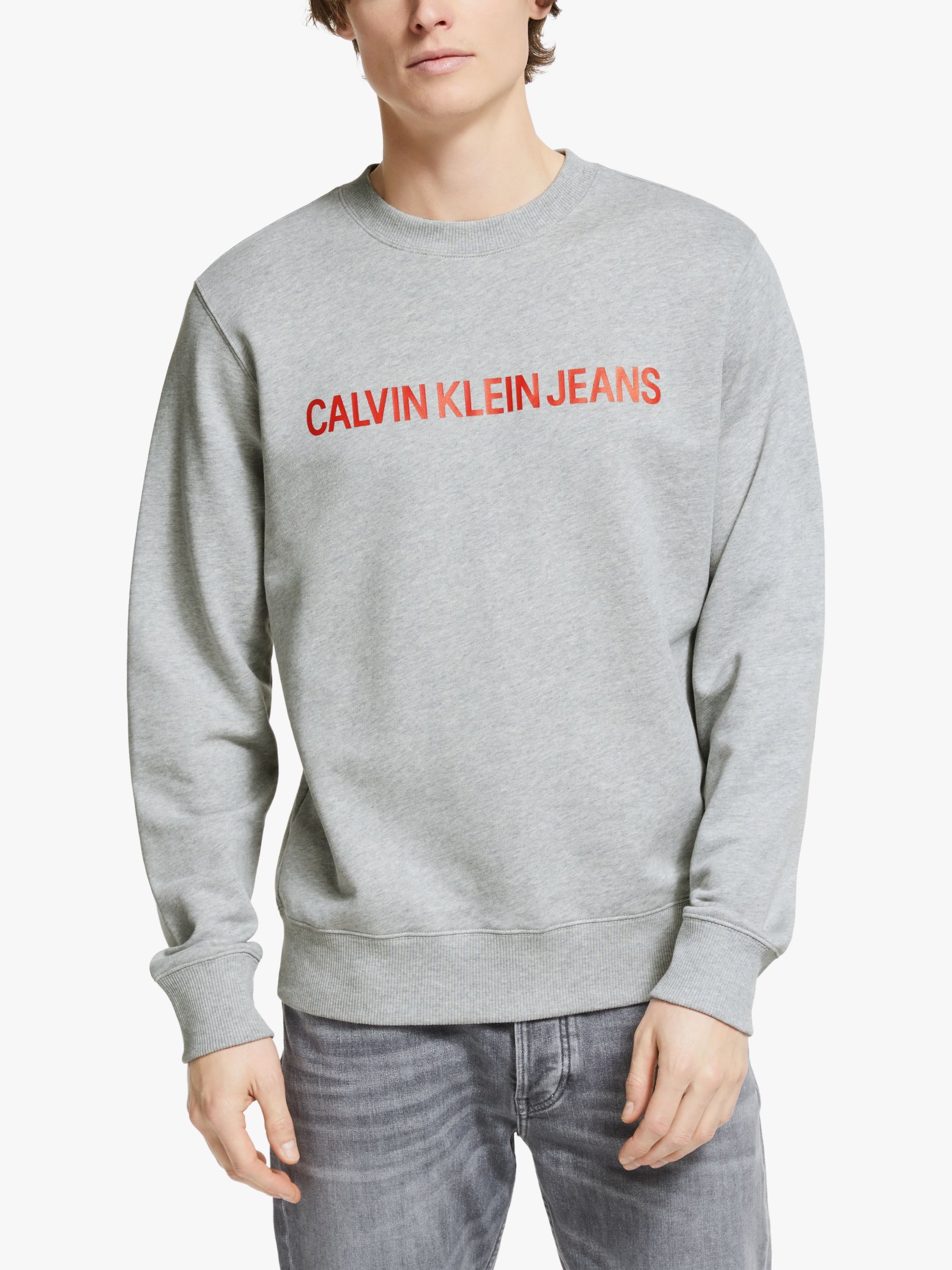 calvin klein jeans grey jumper