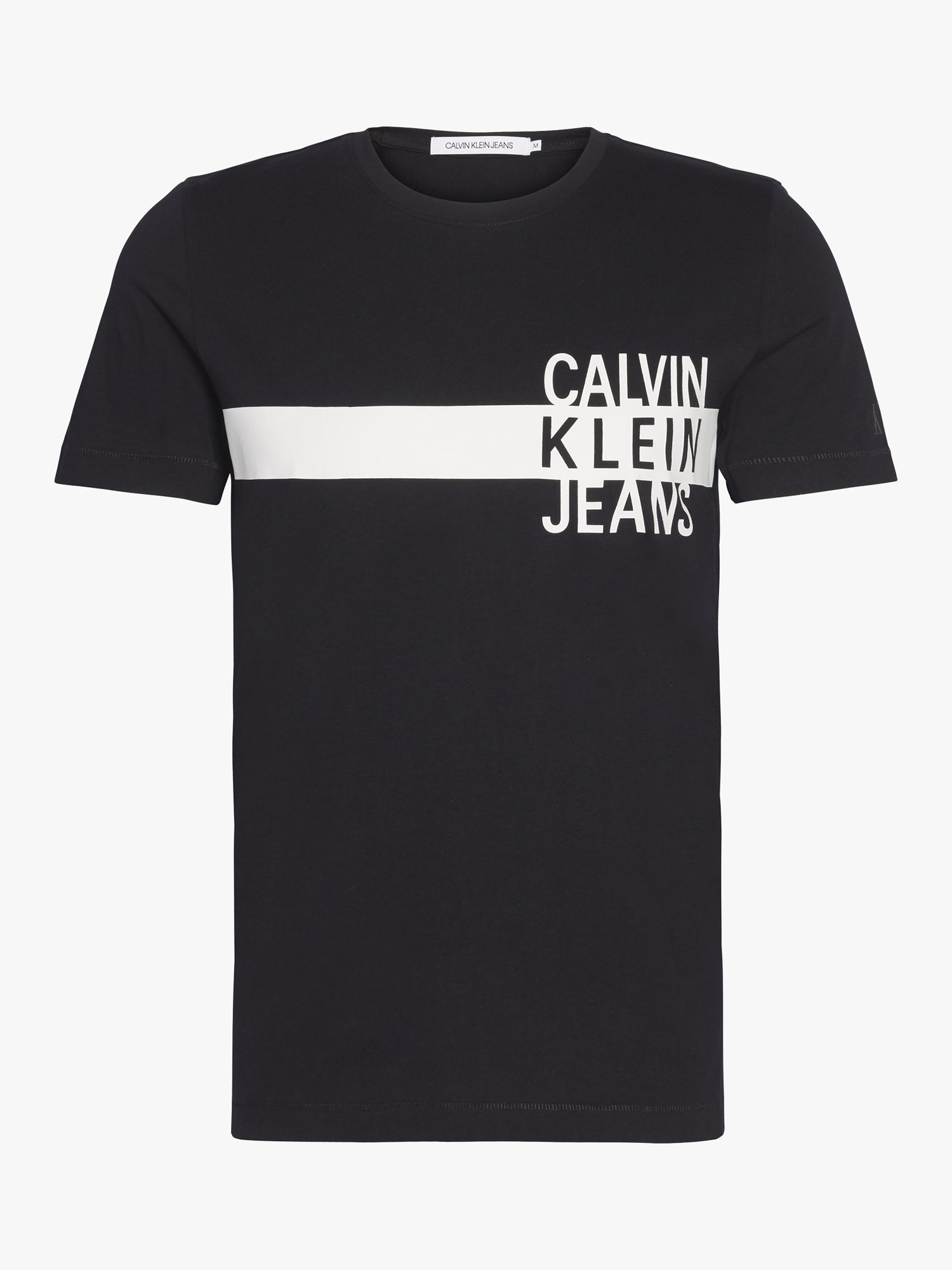 calvin klein logo stripe jeans